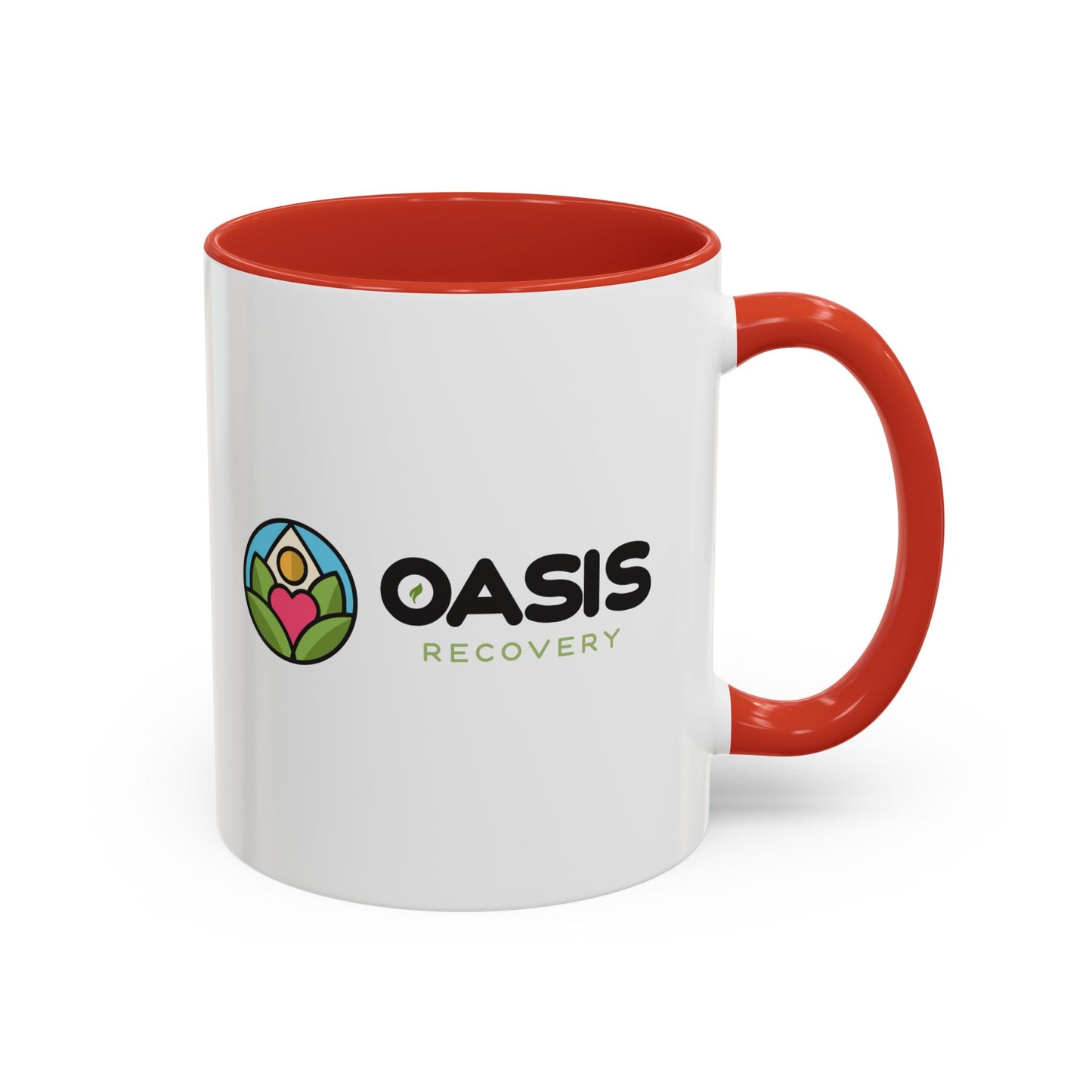 Oasis Recovery Center Accent Coffee Mug (11, 15oz)