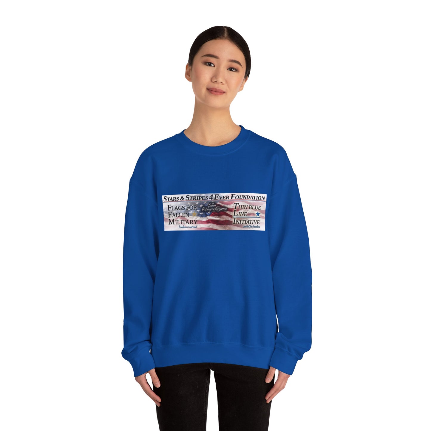 Stars Stripes 4 Ever Foundation Unisex Heavy Blend™ Crewneck Sweatshirt