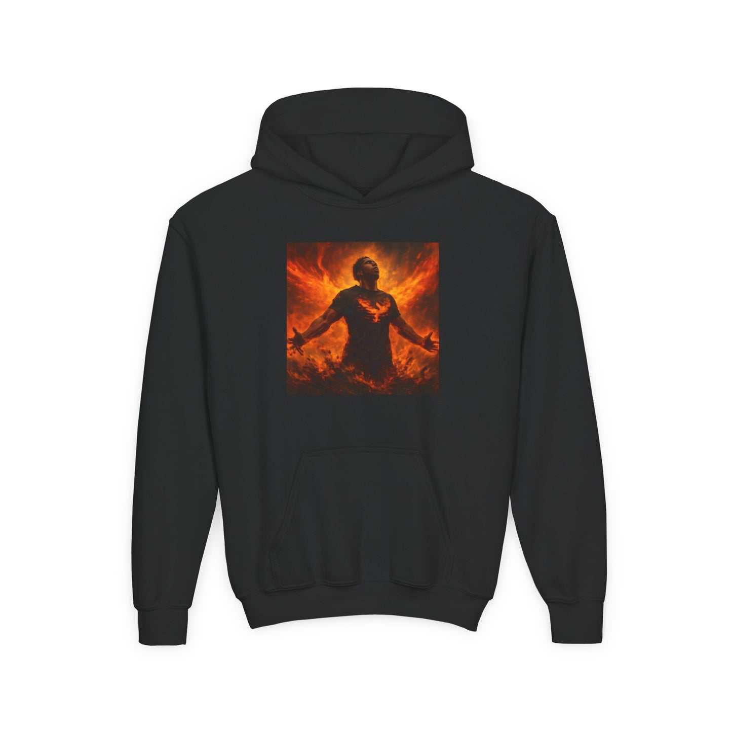 The Rise of the Phoenix Festival Youth Heavy Blend Hooded Sweatshirt
