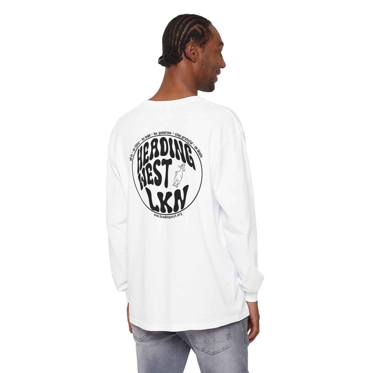 Westie Merch Unisex Garment-dyed Long Sleeve T-Shirt