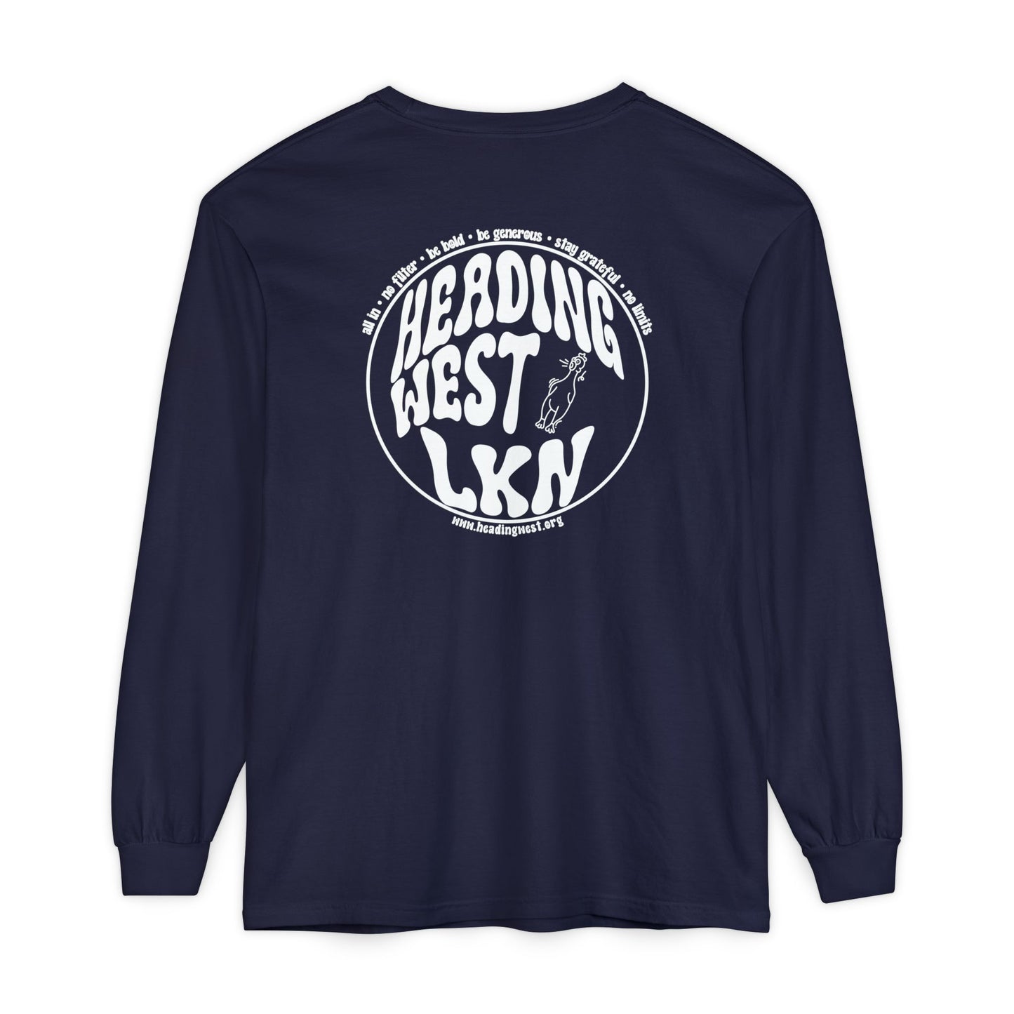 Westie Merch Unisex Garment-dyed Long Sleeve T-Shirt