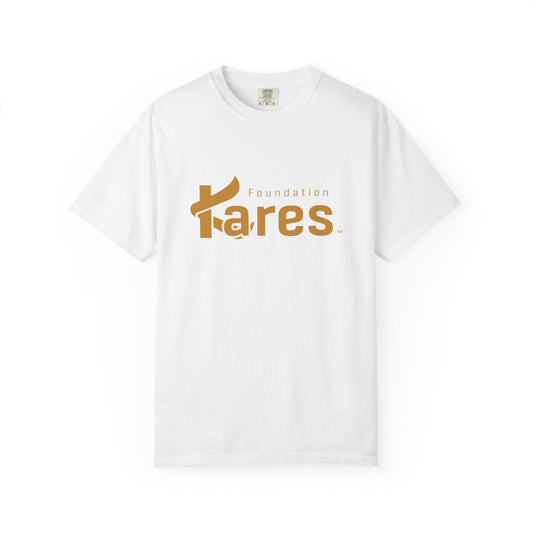 Kares Foundation - Gold Logo Unisex Garment-Dyed T-shirt