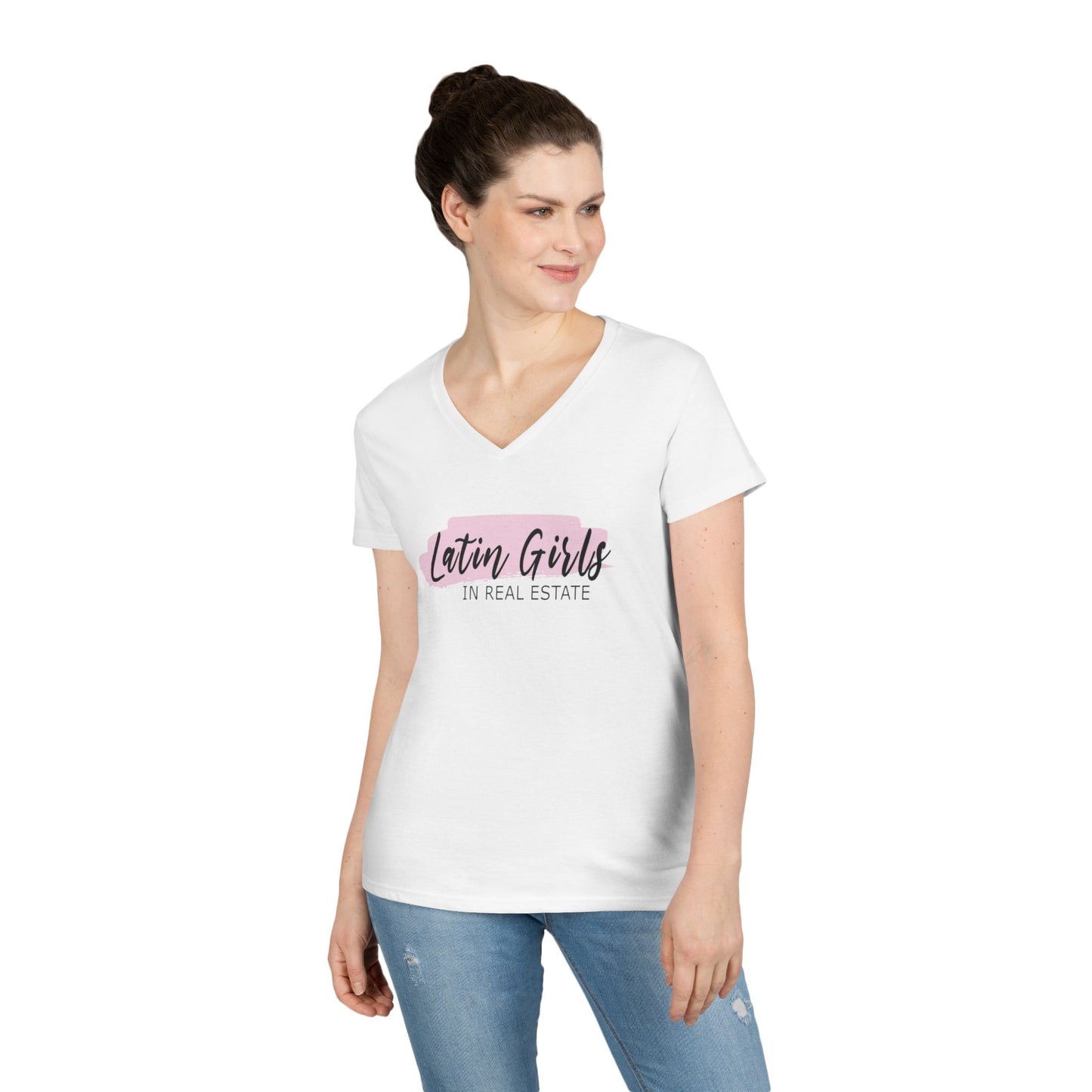 Latin Girls In Real Estate Ladies' V-Neck T-Shirt
