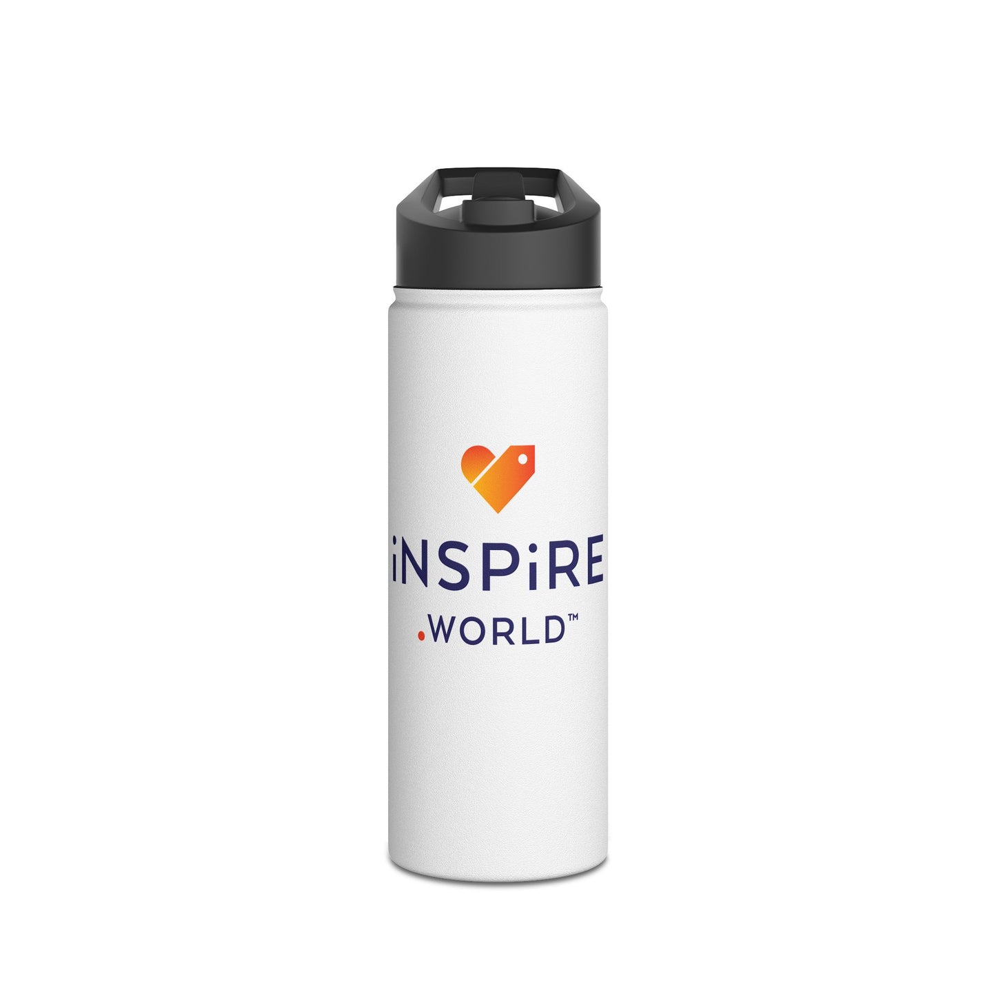 Inspire.World Stainless Steel Water Bottle, Standard Lid