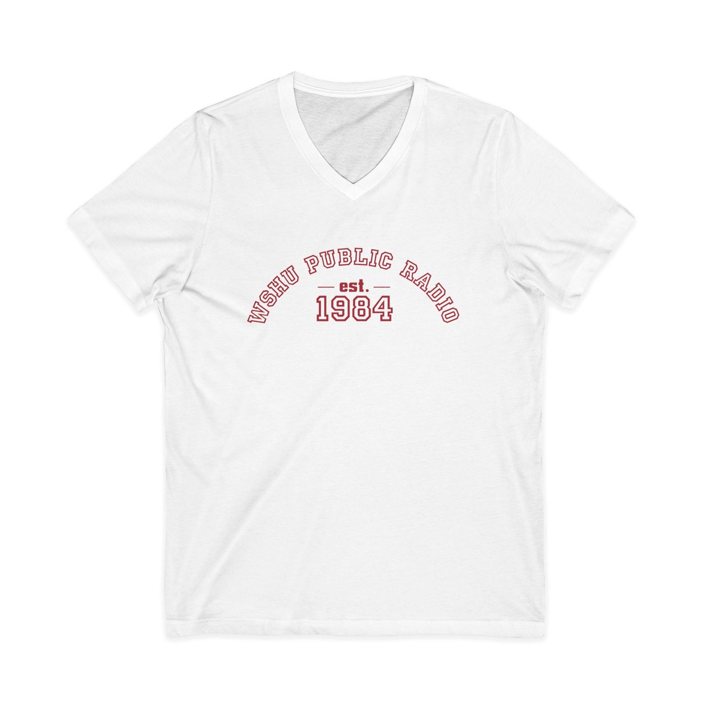 WSHU Radio Unisex Jersey Short Sleeve V-Neck Tee