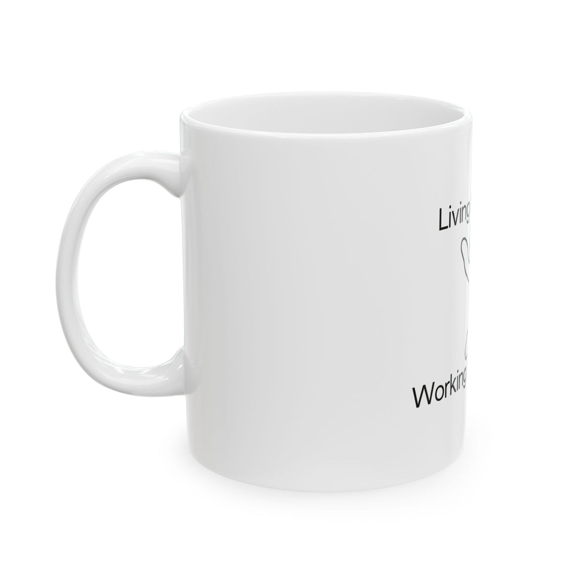 Mutual Aid Network Human Ceramic Mug, (11oz, 15oz)
