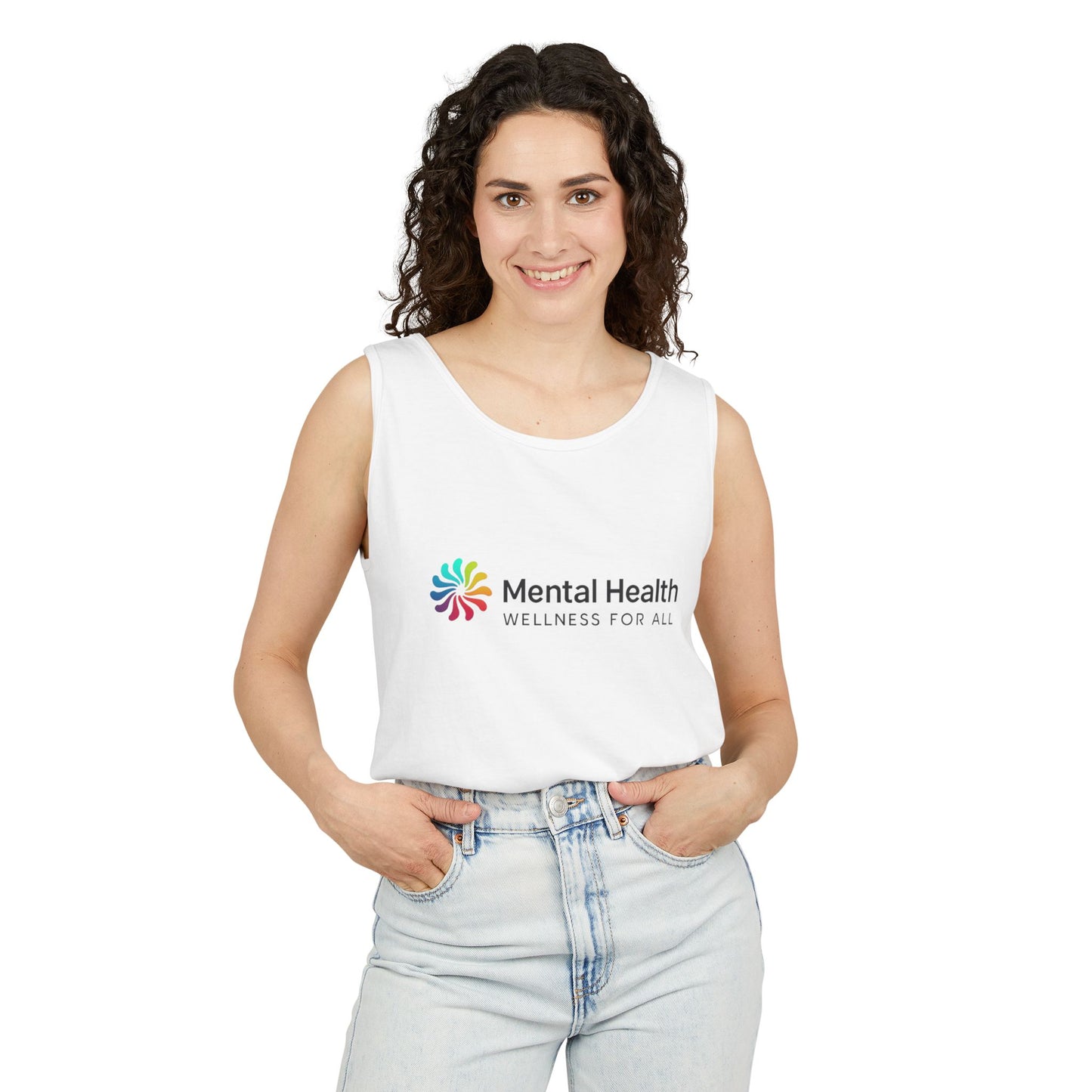 Mental Health Wellness Unisex Garment-Dyed Tank Top