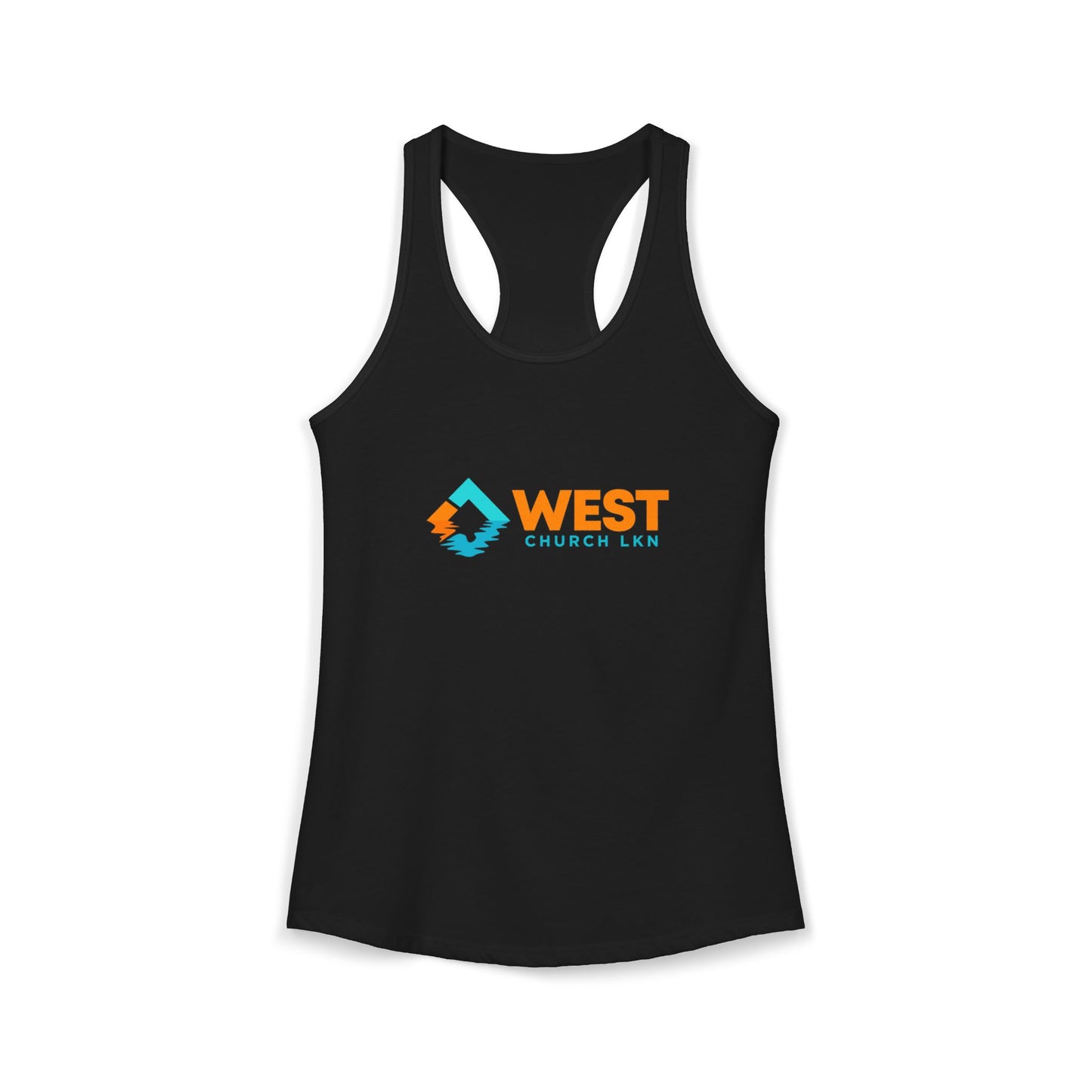 West Church LKN (full color) Women's Ideal Racerback Tank