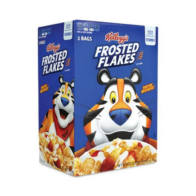 Frosted Flakes Breakfast Cereal, 61.9 oz Bag, 2 Bags/Box