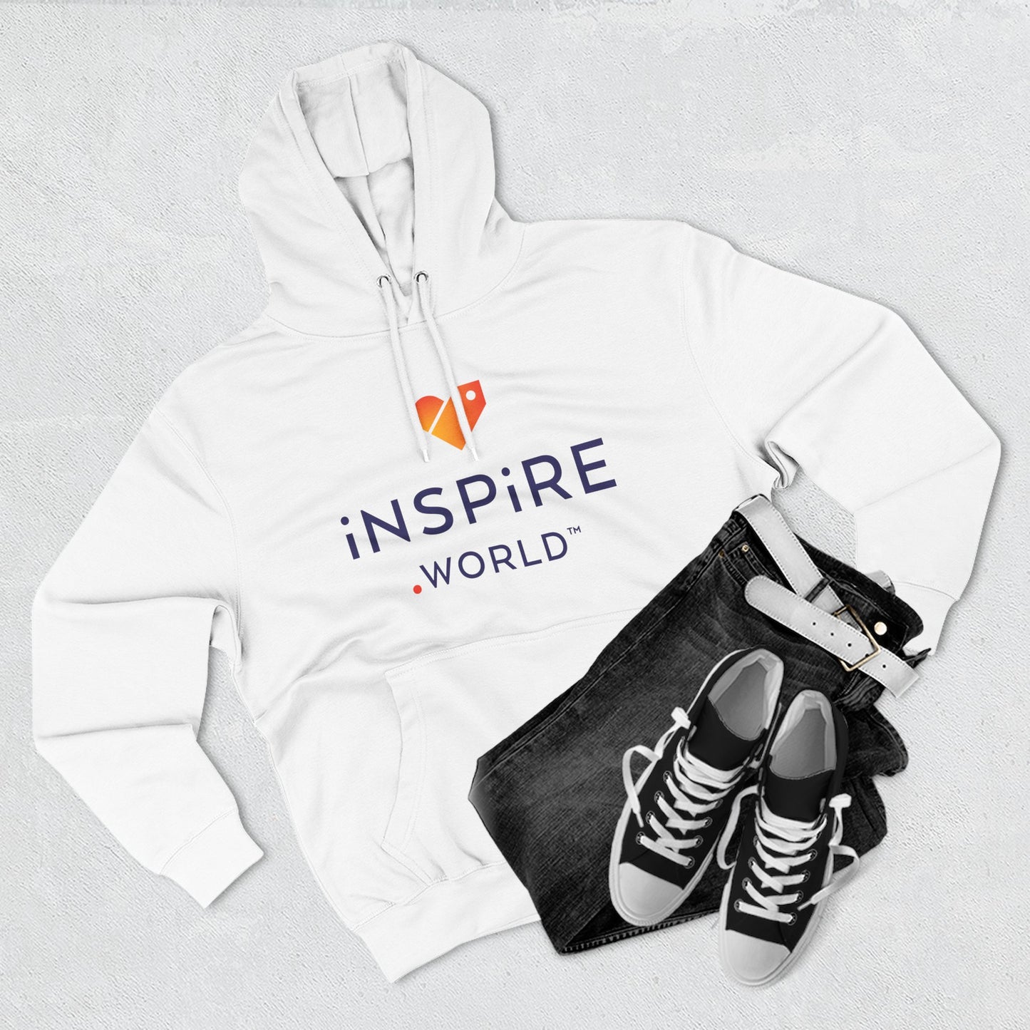 Inspire.World Three-Panel Fleece Hoodie
