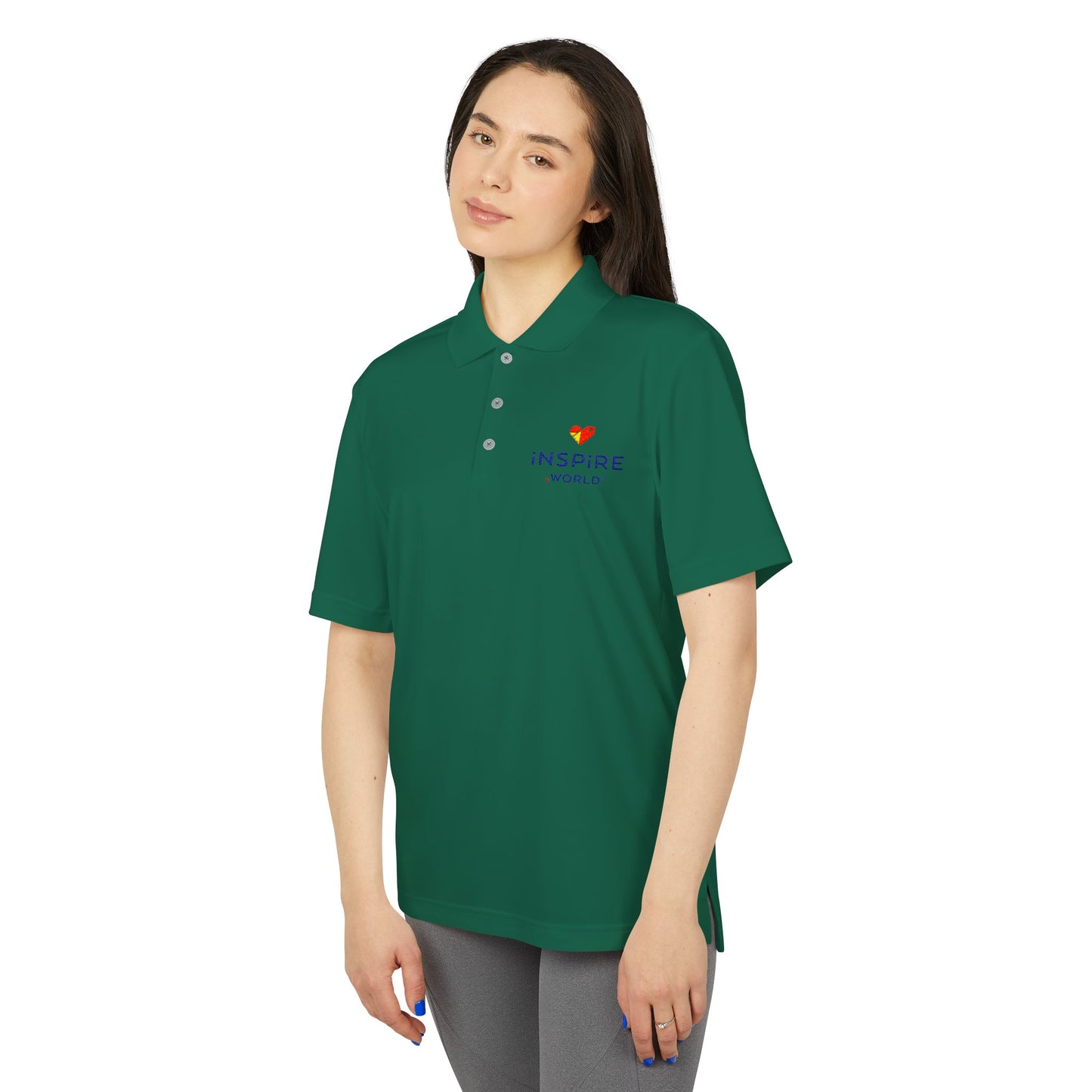 Inspire.World adidas Unisex Performance Polo