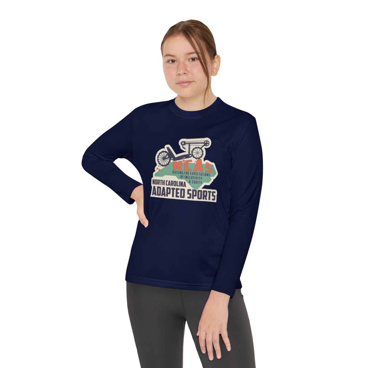 NC Adapted Sports Youth Long Sleeve Competitor Tee