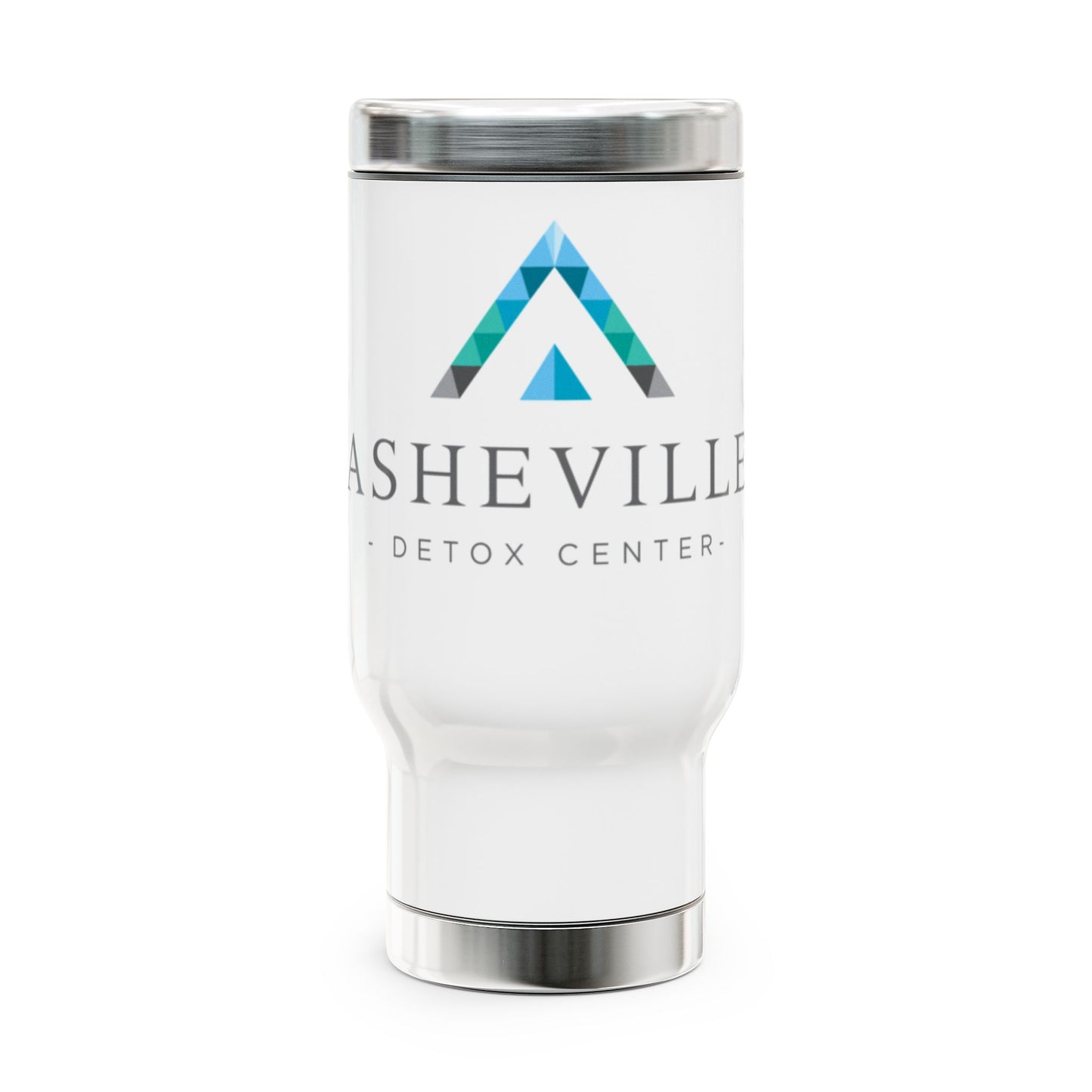 Asheville Detox Center Stainless Steel Travel Mug with Handle, 14oz