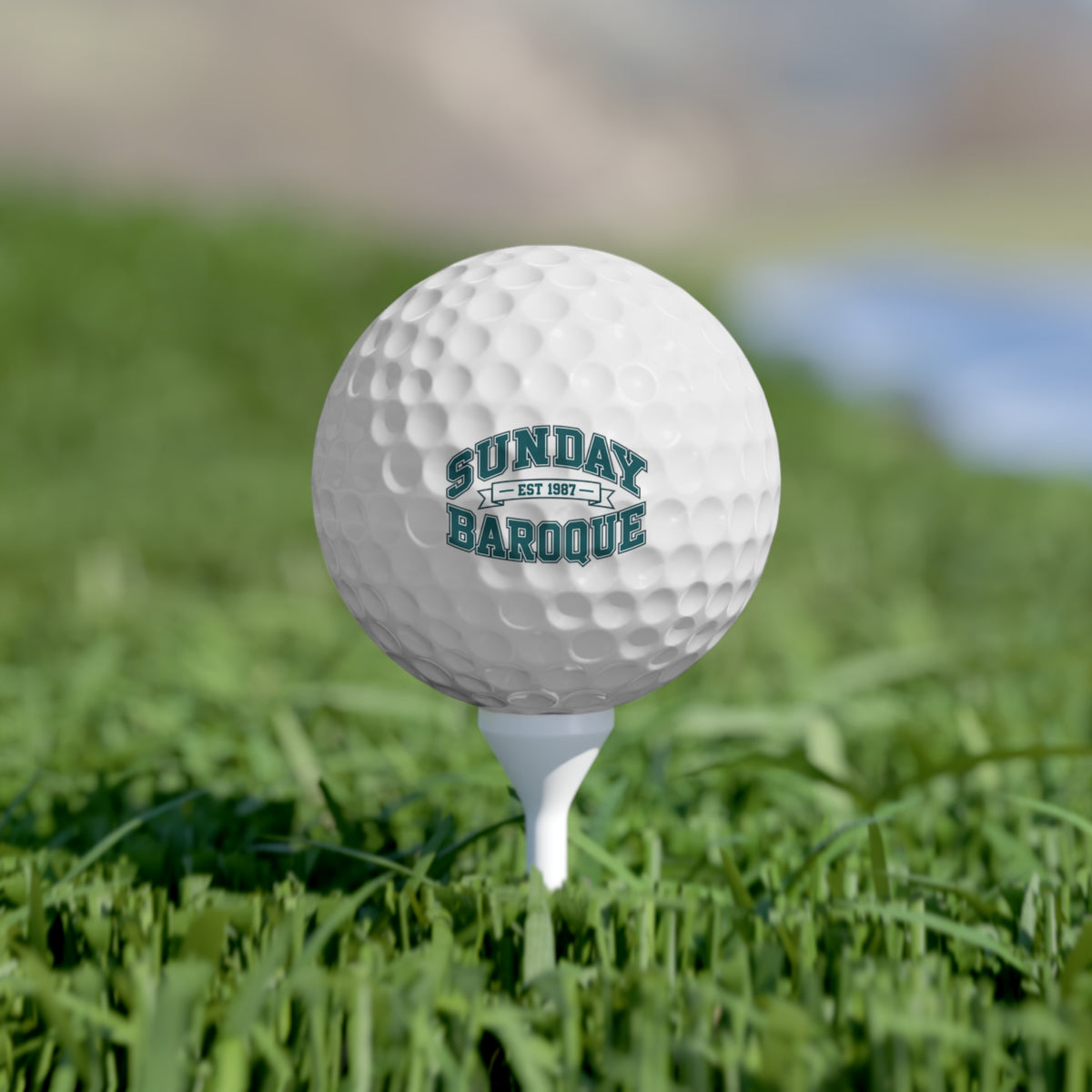 Sunday Baroque Golf Balls, 6pcs