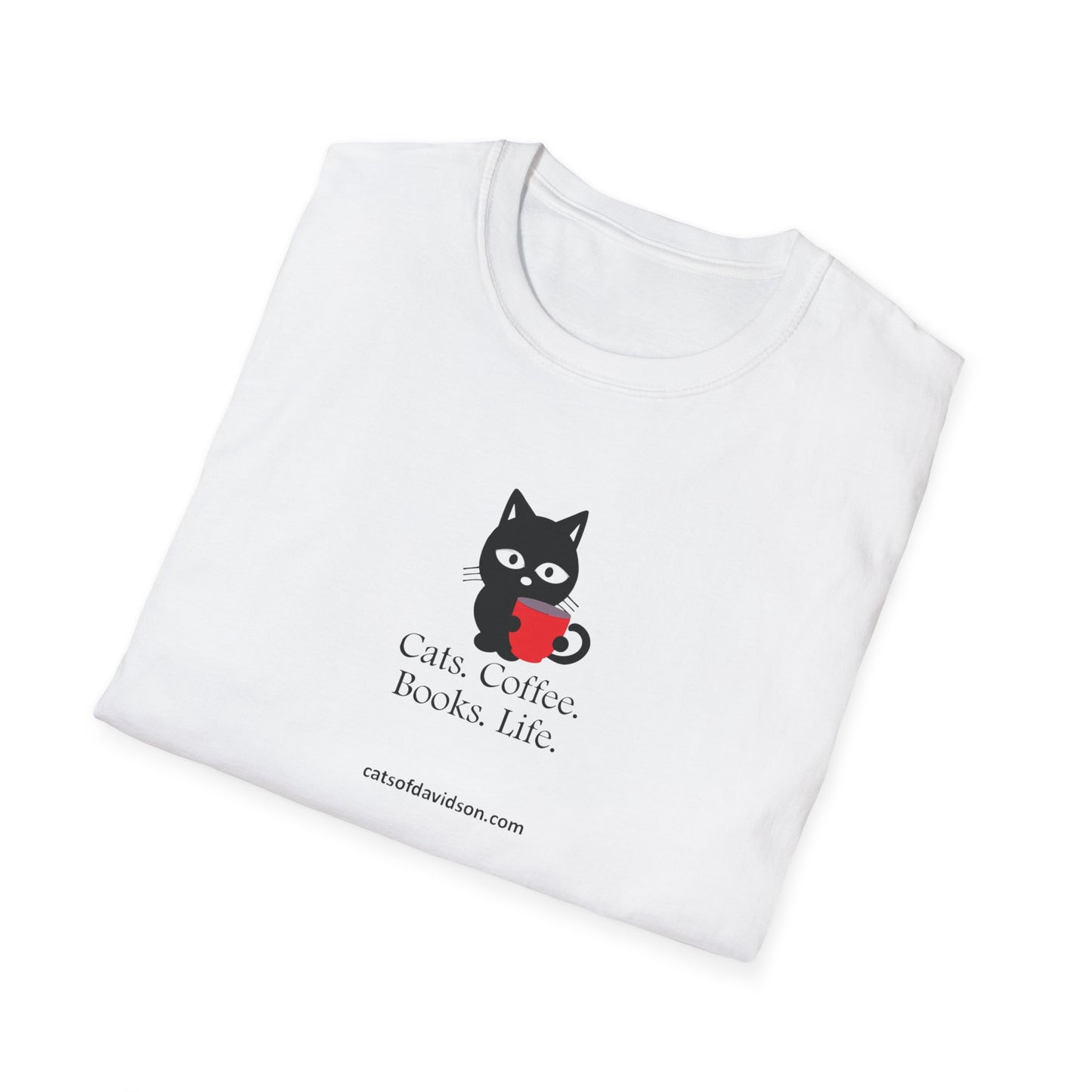 Cats of Davidson Unisex Softstyle T-Shirt - Books Life