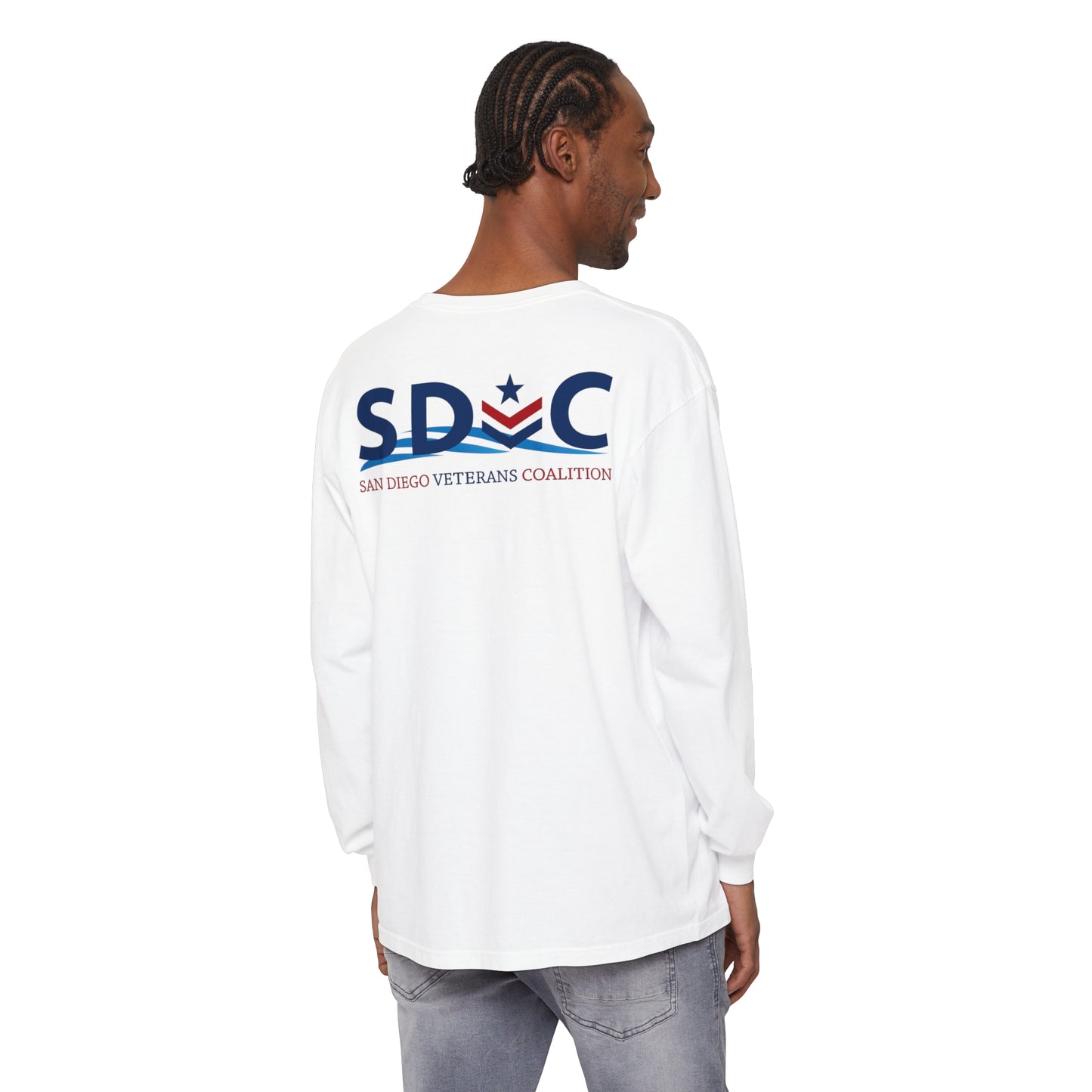 SDVC Unisex Garment-dyed Long Sleeve T-Shirt