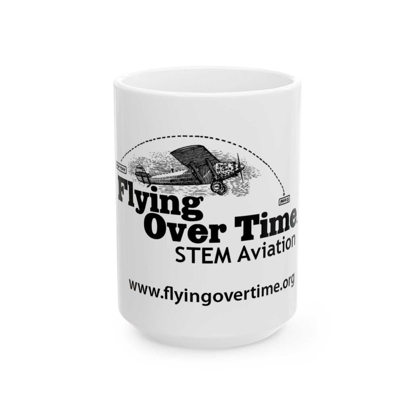 Flying Over Time Ceramic Mug, (11oz, 15oz)