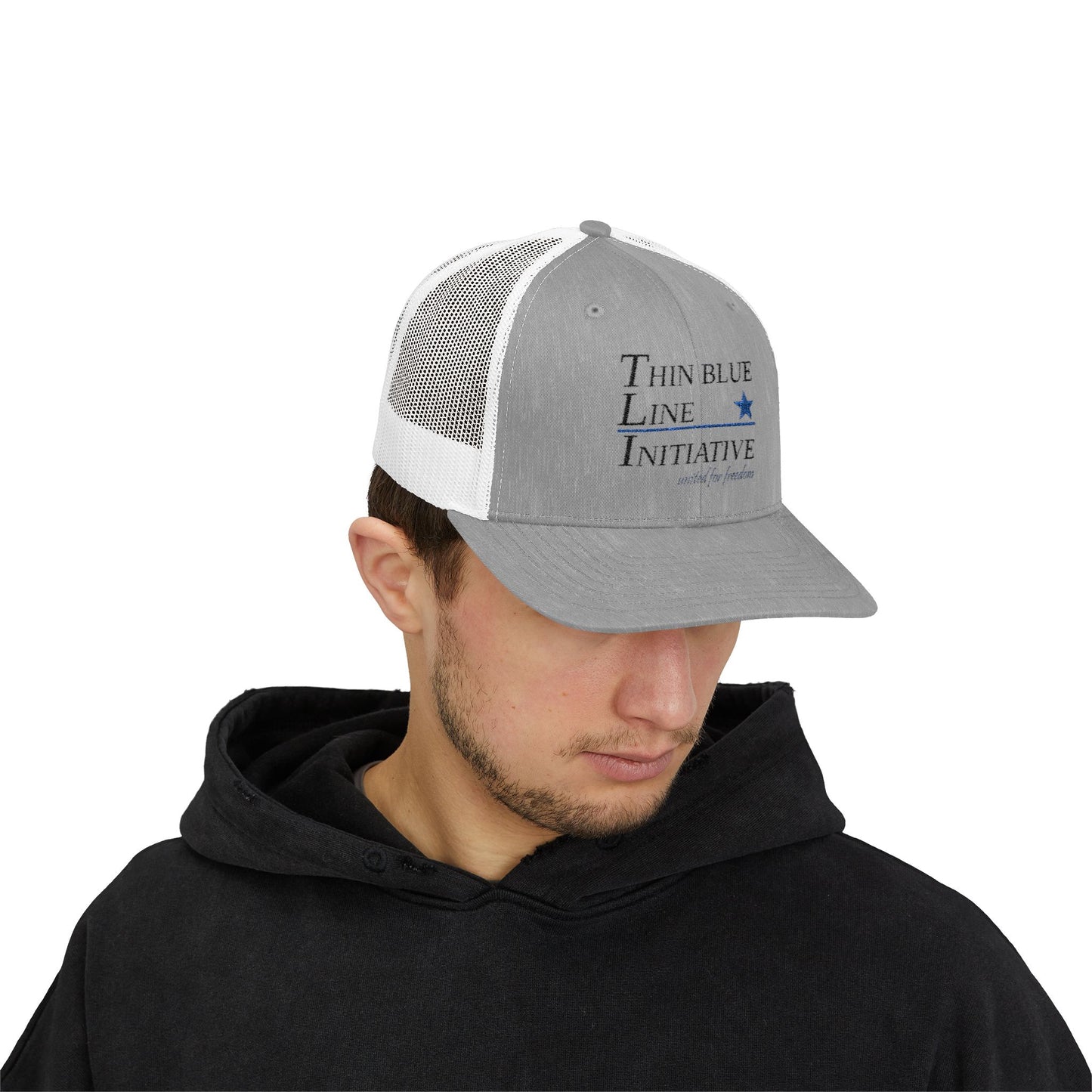 The Thin Blue Line Snapback Trucker Cap