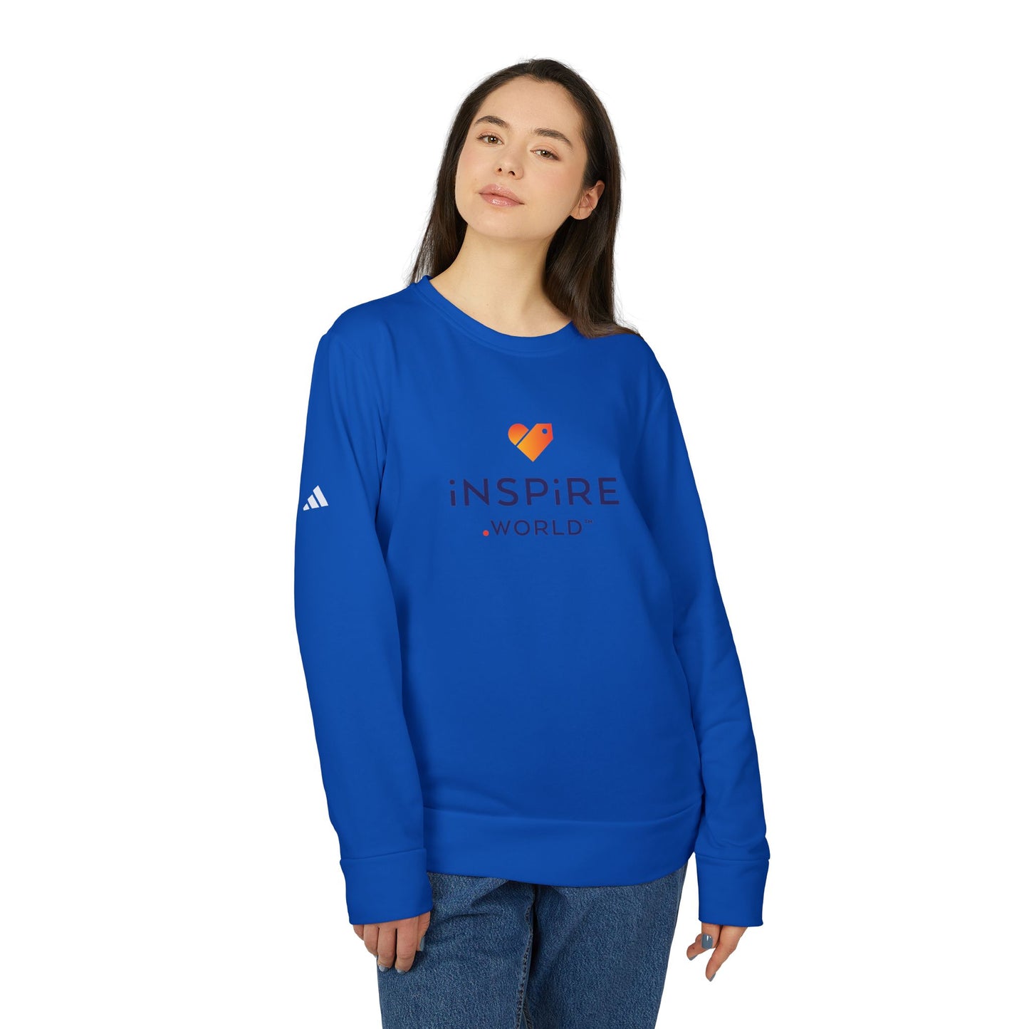 Inspire.World adidas Unisex Fleece Crewneck Sweatshirt