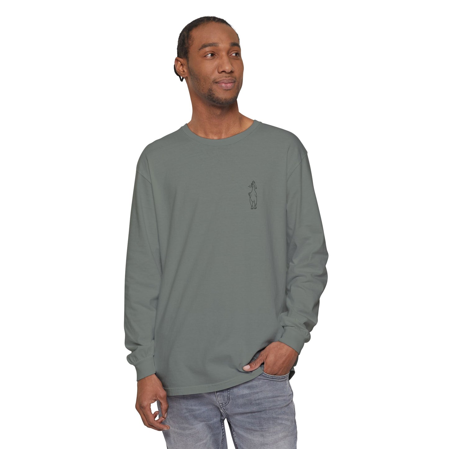 Westie Merch Unisex Garment-dyed Long Sleeve T-Shirt