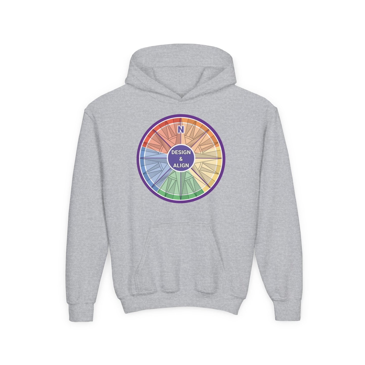 Design and Align Legacy Group Youth Heavy Blend Hooded Sweatshirt