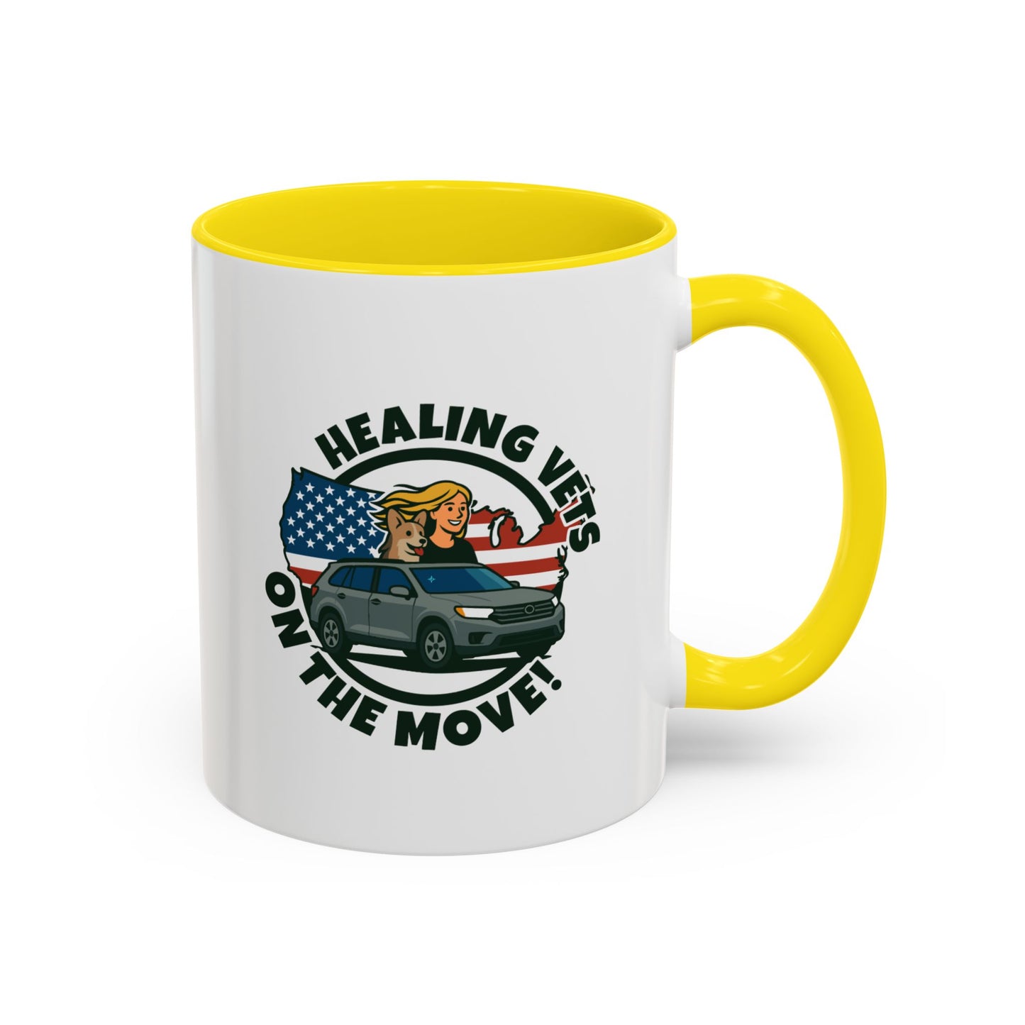 Healing Vets on the Move Accent Coffee Mug (11, 15oz)
