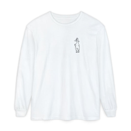 Westie Merch Unisex Garment-dyed Long Sleeve T-Shirt
