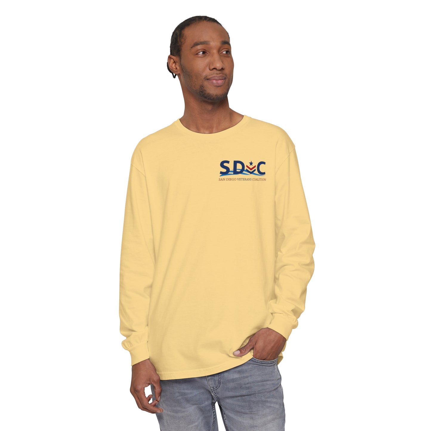 SDVC Unisex Garment-dyed Long Sleeve T-Shirt