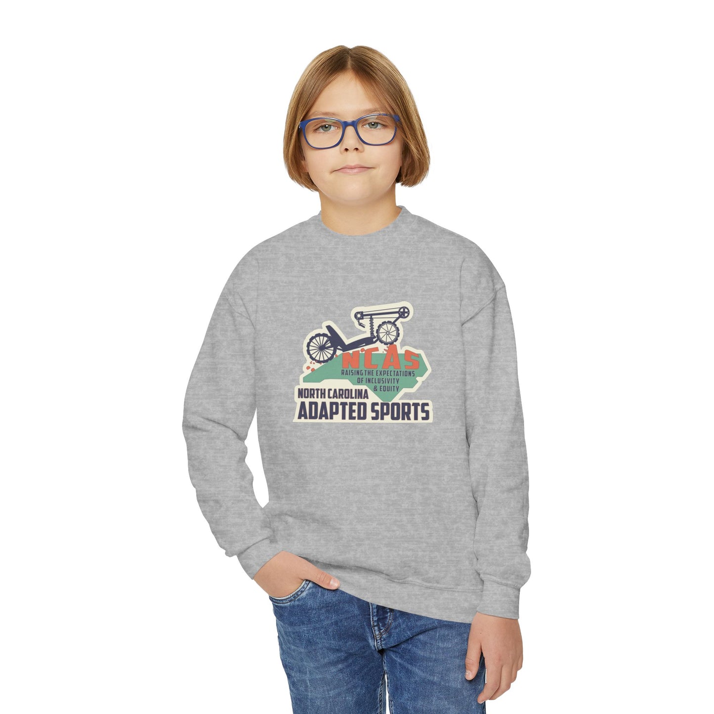 NC Adapted Sports Youth Crewneck Sweatshirt