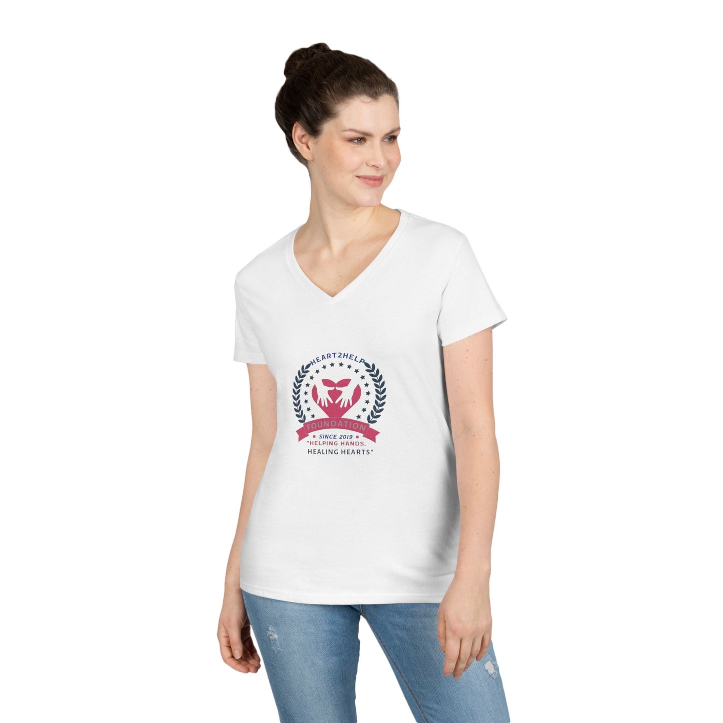Heart2Help Ladies' V-Neck T-Shirt