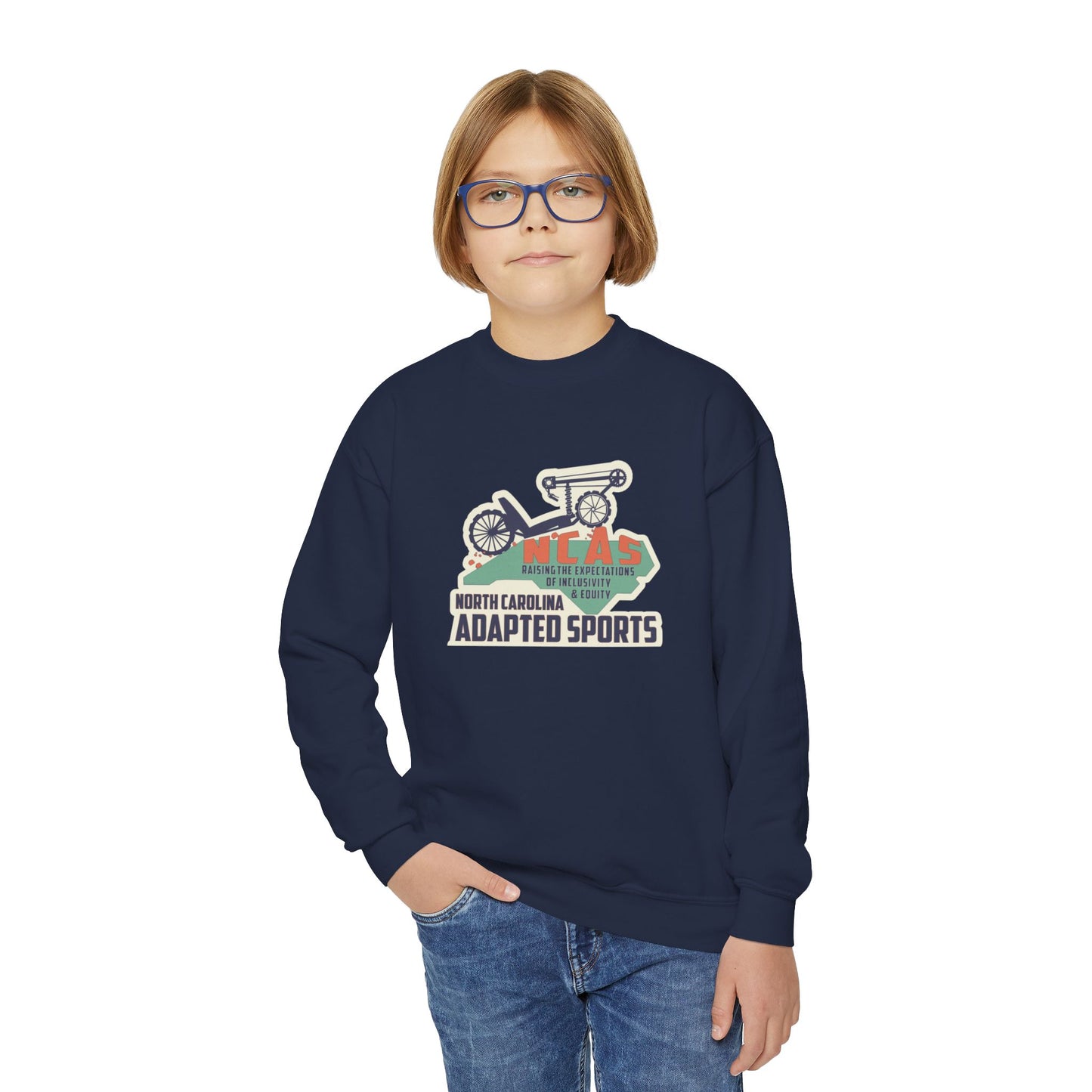NC Adapted Sports Youth Crewneck Sweatshirt
