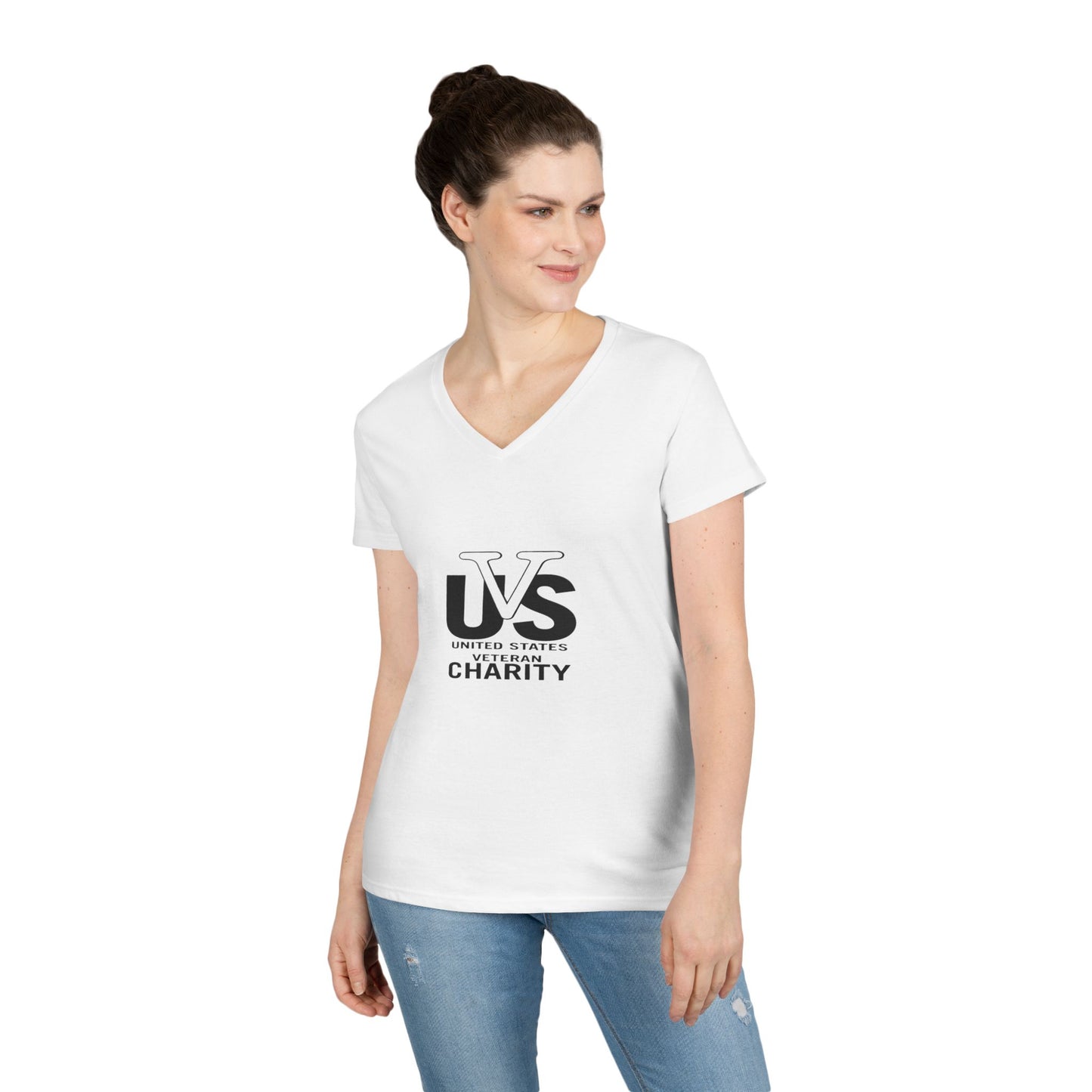 US Veterans Charity Ladies' V-Neck T-Shirt