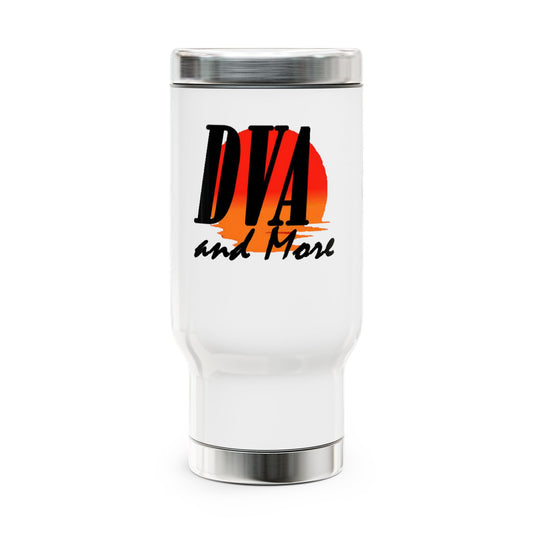 DVA Stainless Steel Travel Mug with Handle, 14oz