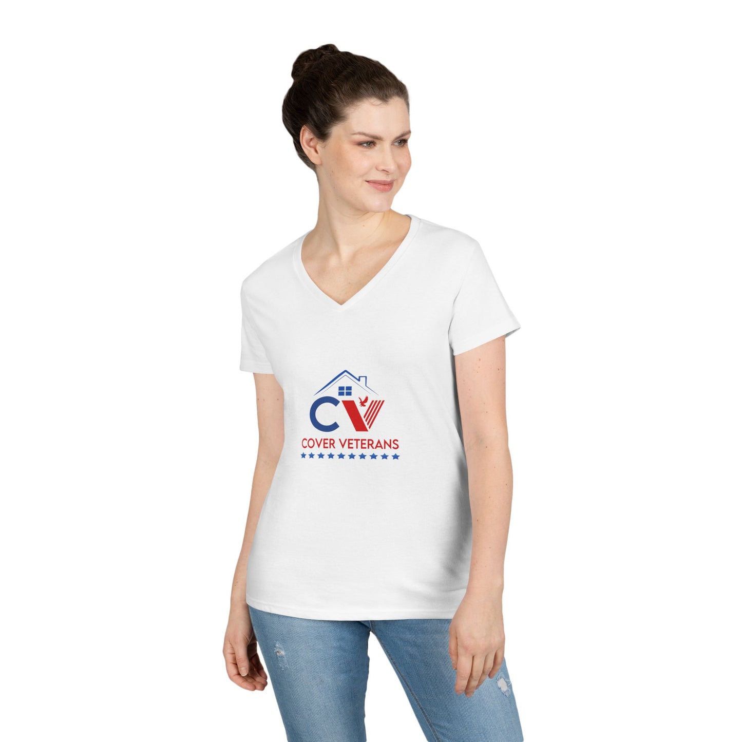 Cover Veterans Ladies' V-Neck T-Shirt