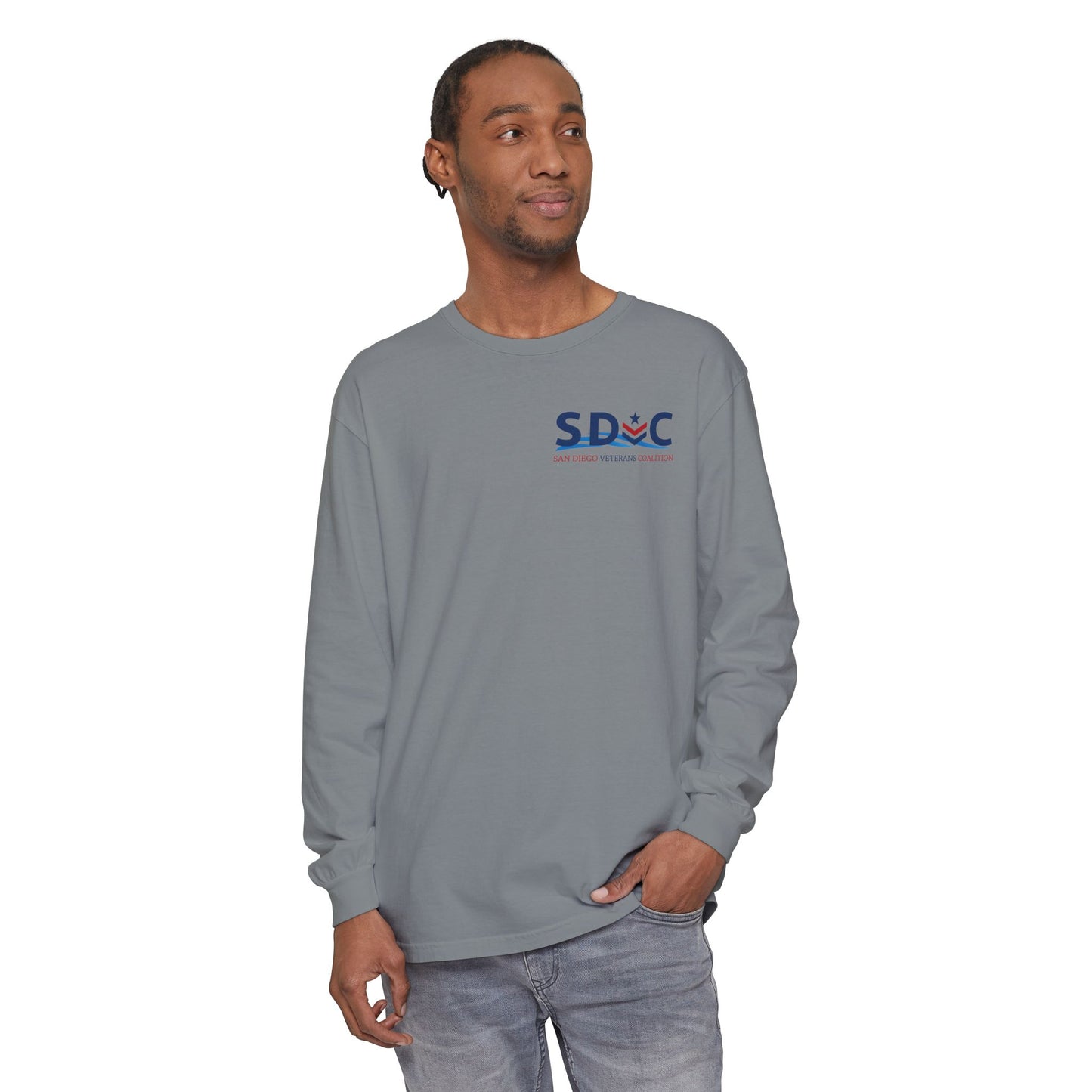 SDVC Unisex Garment-dyed Long Sleeve T-Shirt