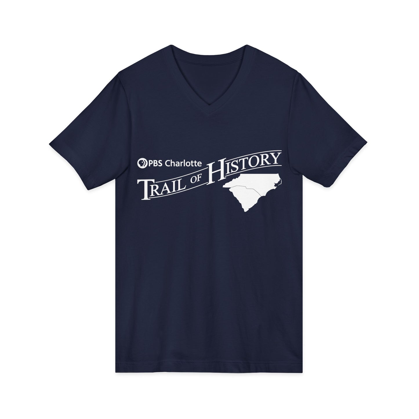 PBS Charlotte TOH Unisex Jersey Short Sleeve V-Neck Tee