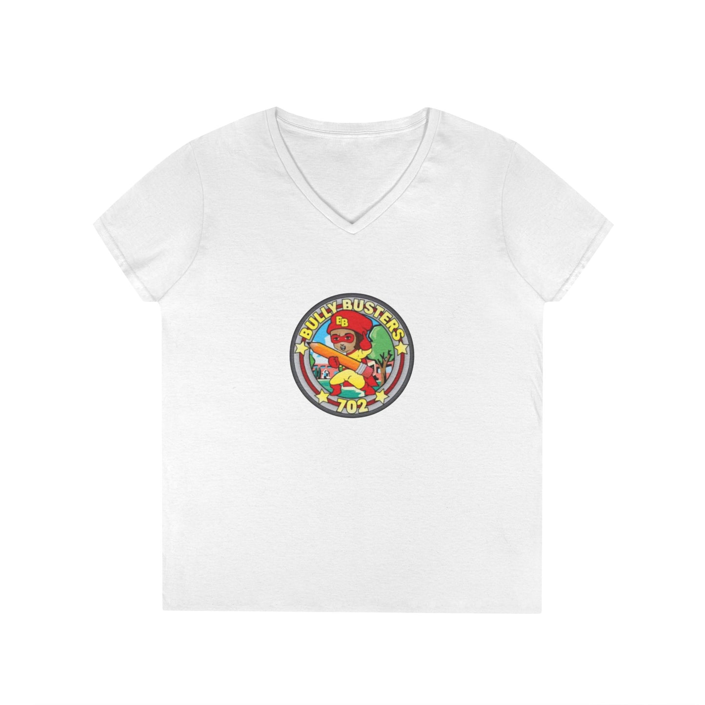Bully Busters 702 Ladies' V-Neck T-Shirt