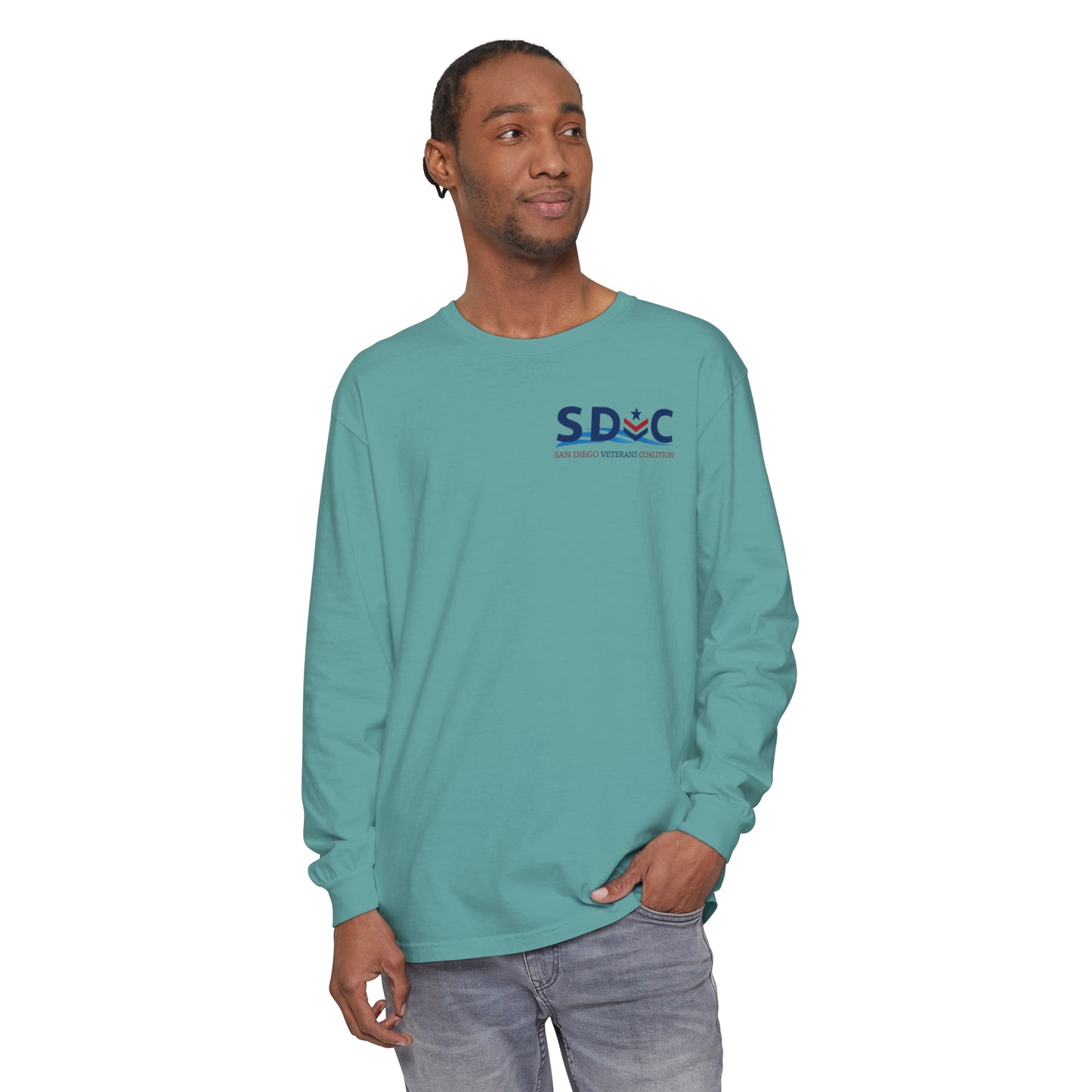 SDVC Unisex Garment-dyed Long Sleeve T-Shirt