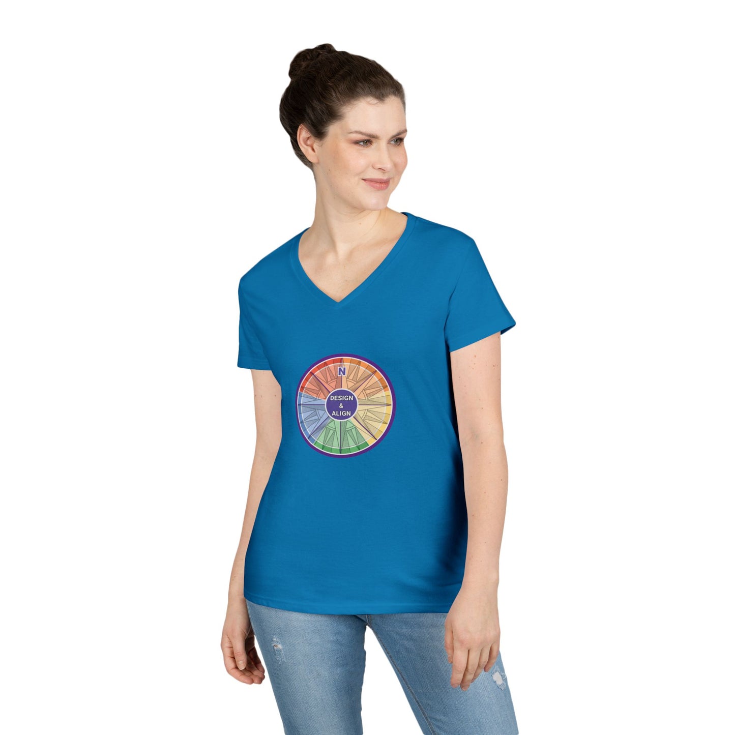 Design and Align Legacy Group Ladies' V-Neck T-Shirt