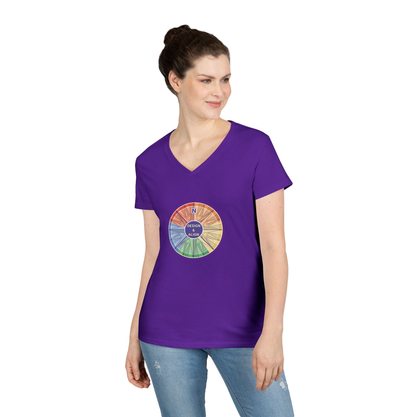 Design and Align Legacy Group Ladies' V-Neck T-Shirt