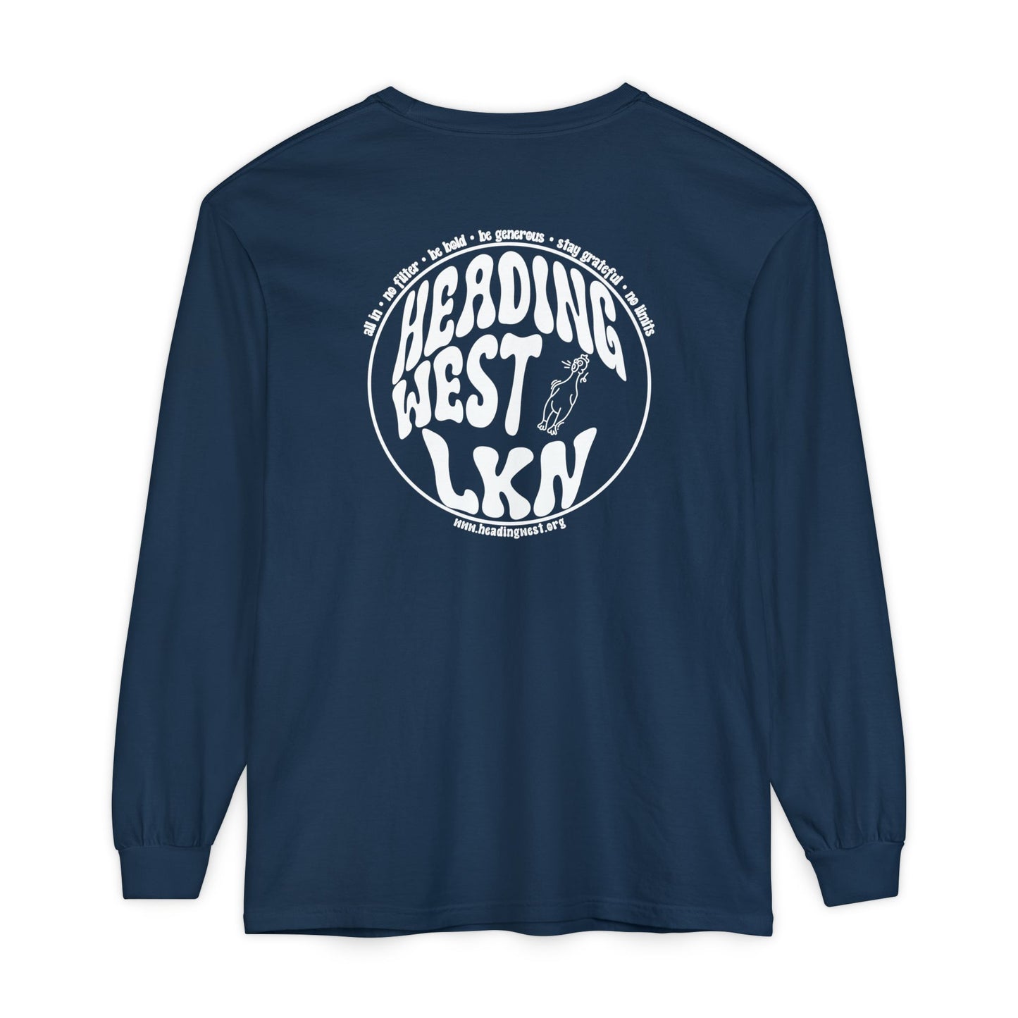 Westie Merch Unisex Garment-dyed Long Sleeve T-Shirt
