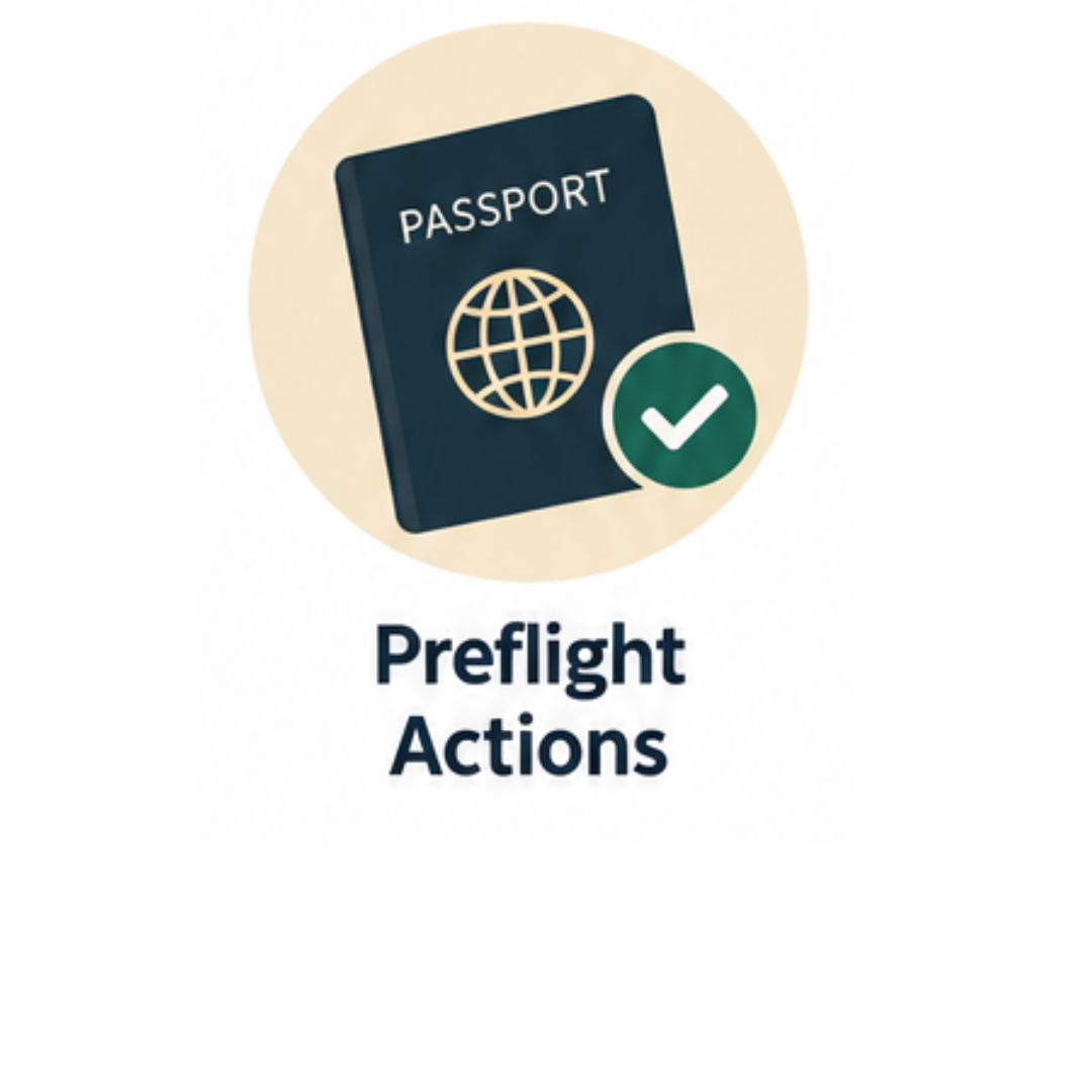 Preflight Actions