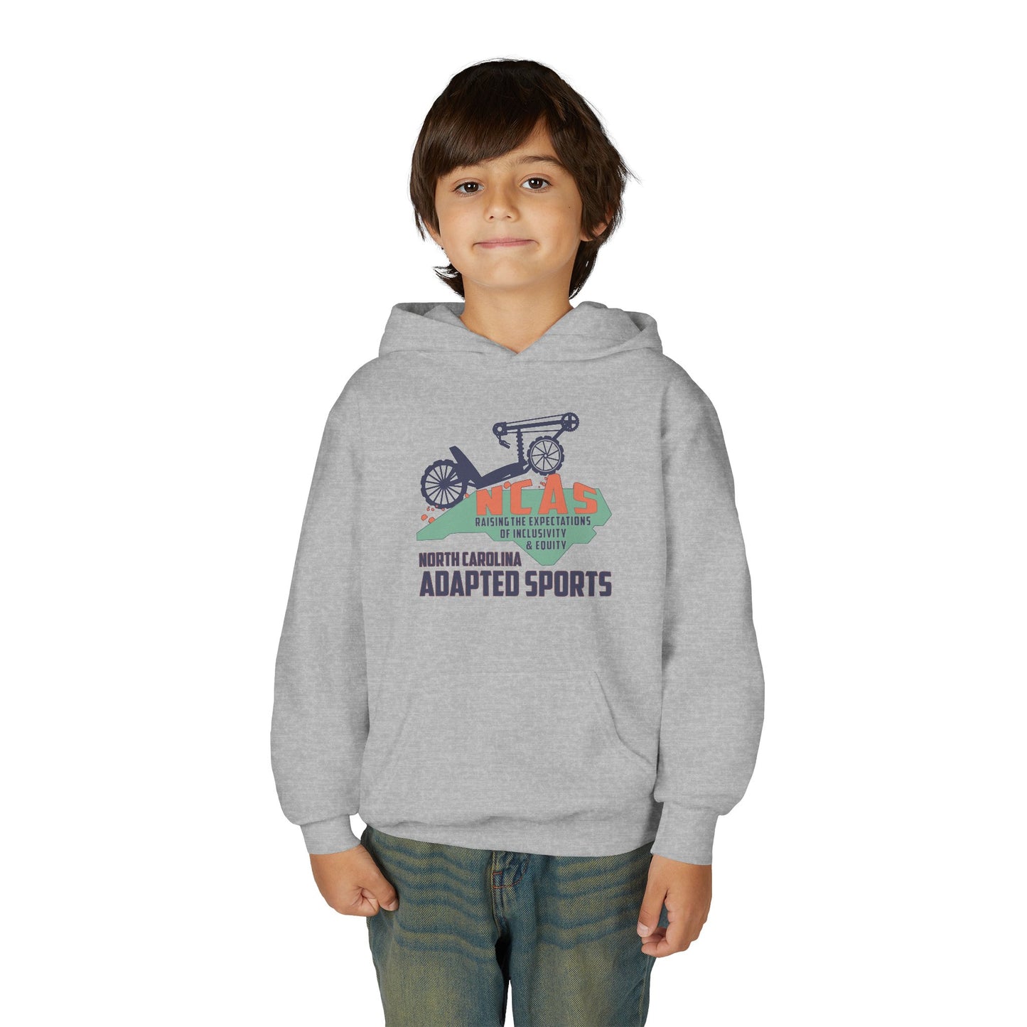 NC Adapted Sports Youth Heavy Blend Hooded Sweatshirt