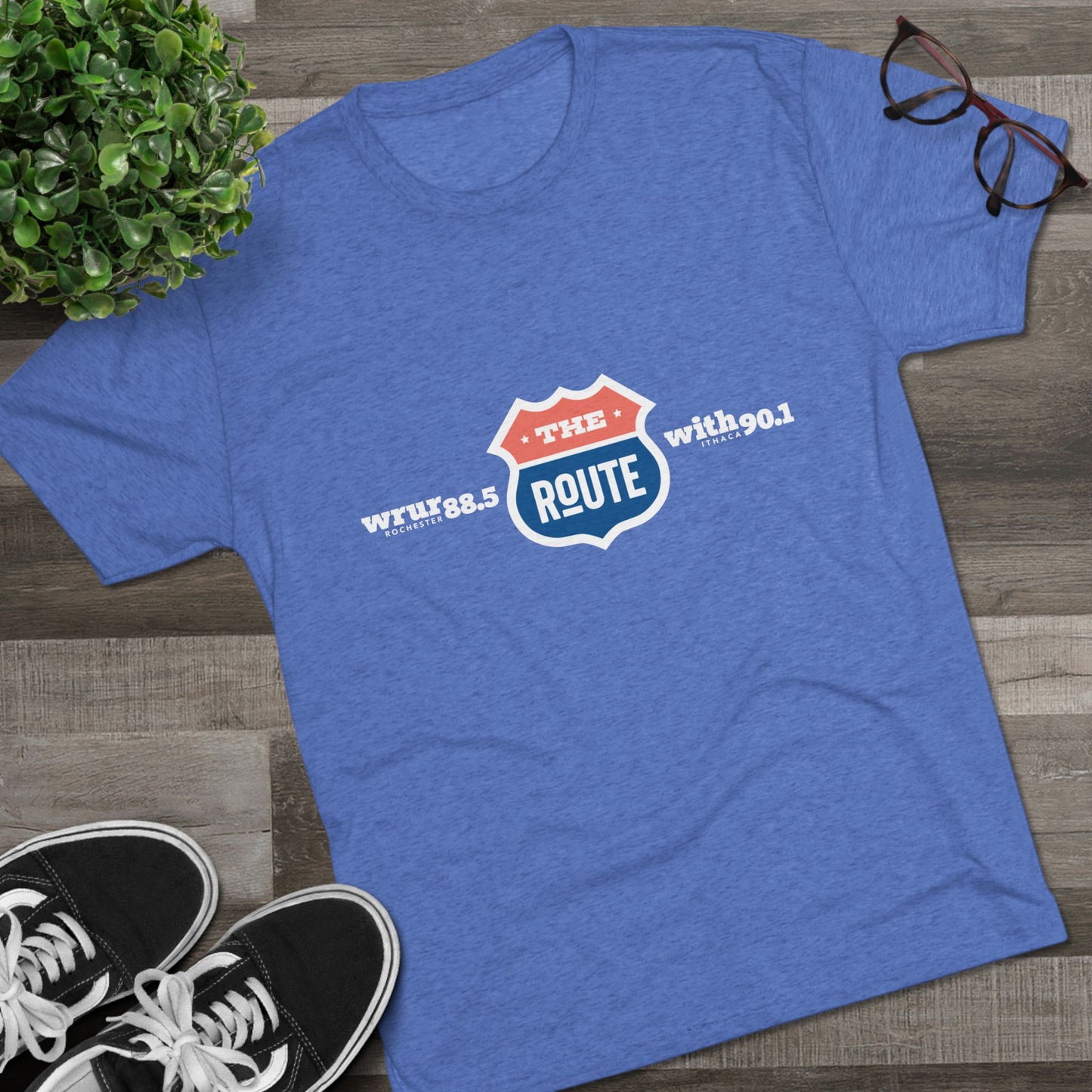 The Route Men's Tri-Blend Crew Tee