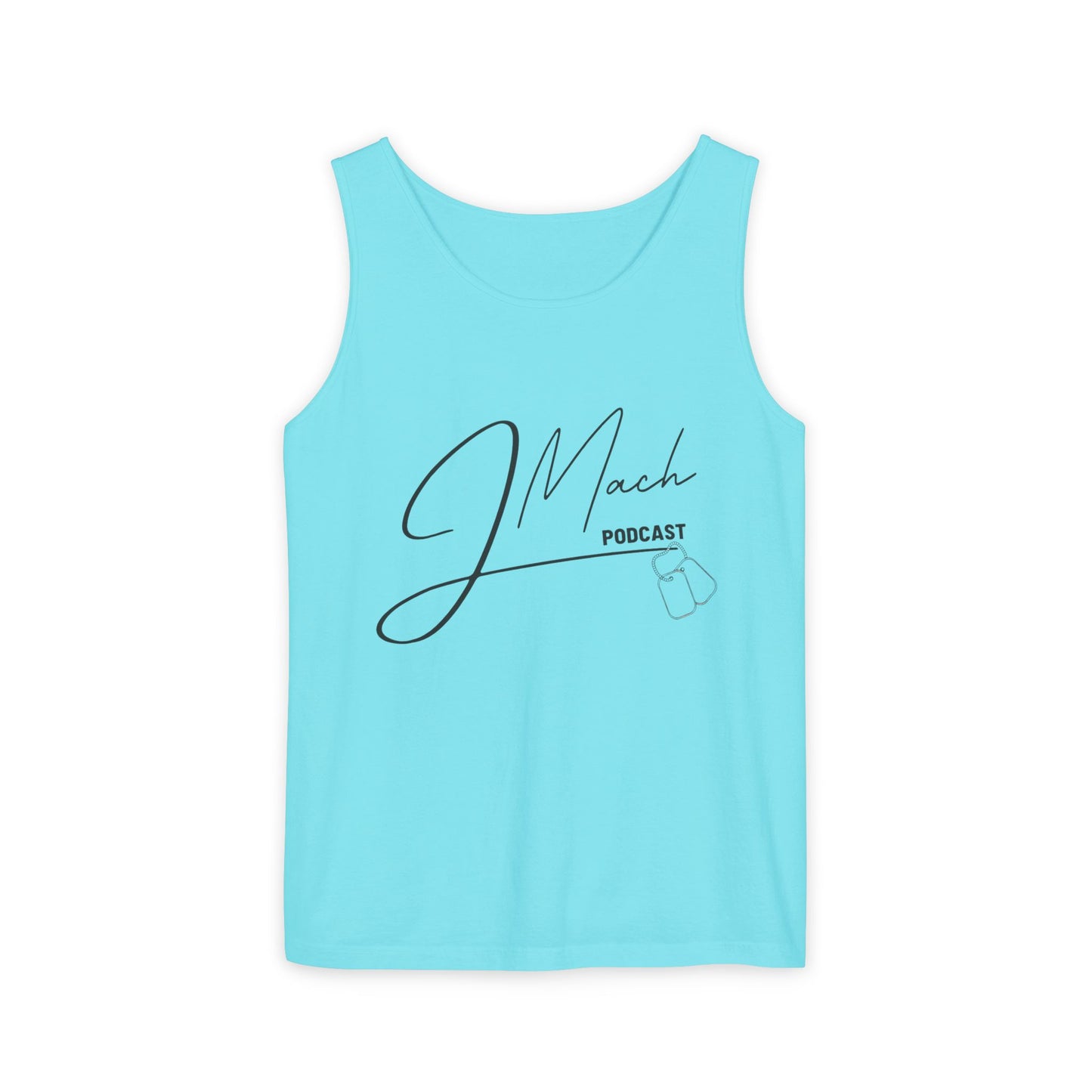 JMach Podcast Unisex Garment-Dyed Tank Top
