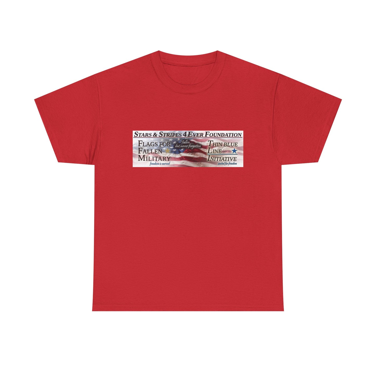 Stars Stripes 4 Ever Foundation Unisex Heavy Cotton Tee