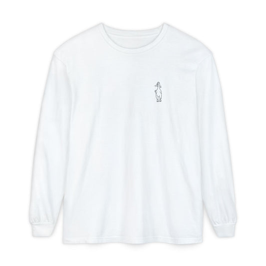 Westie Merch Unisex Garment-dyed Long Sleeve T-Shirt
