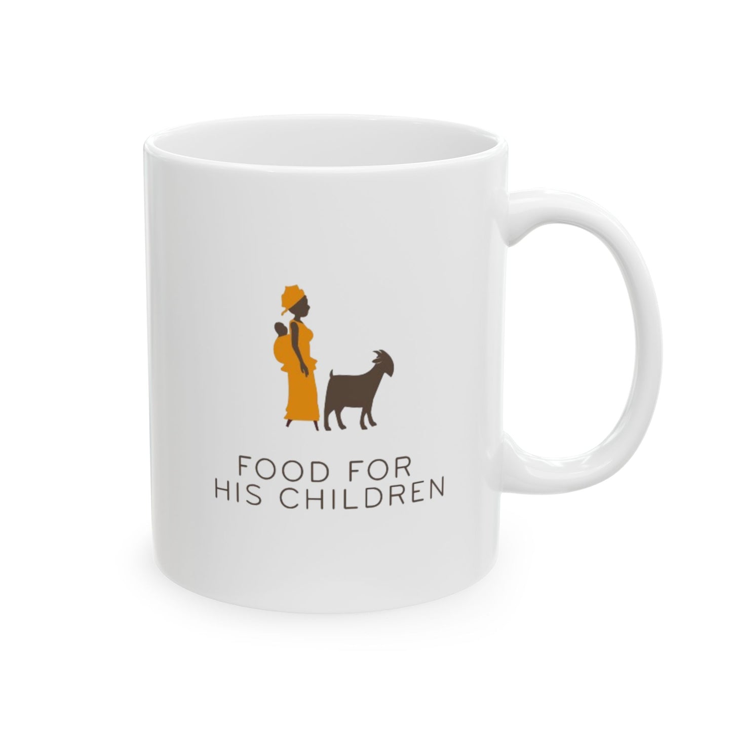 Food For His Children Ceramic Mug, (11oz, 15oz)
