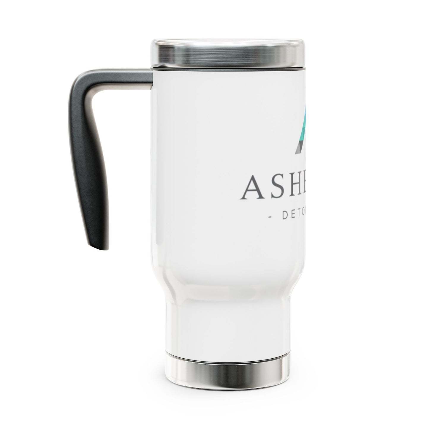 Asheville Detox Center Stainless Steel Travel Mug with Handle, 14oz