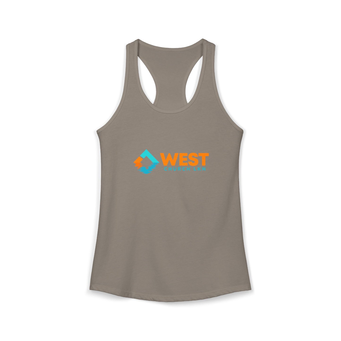 West Church LKN (full color) Women's Ideal Racerback Tank